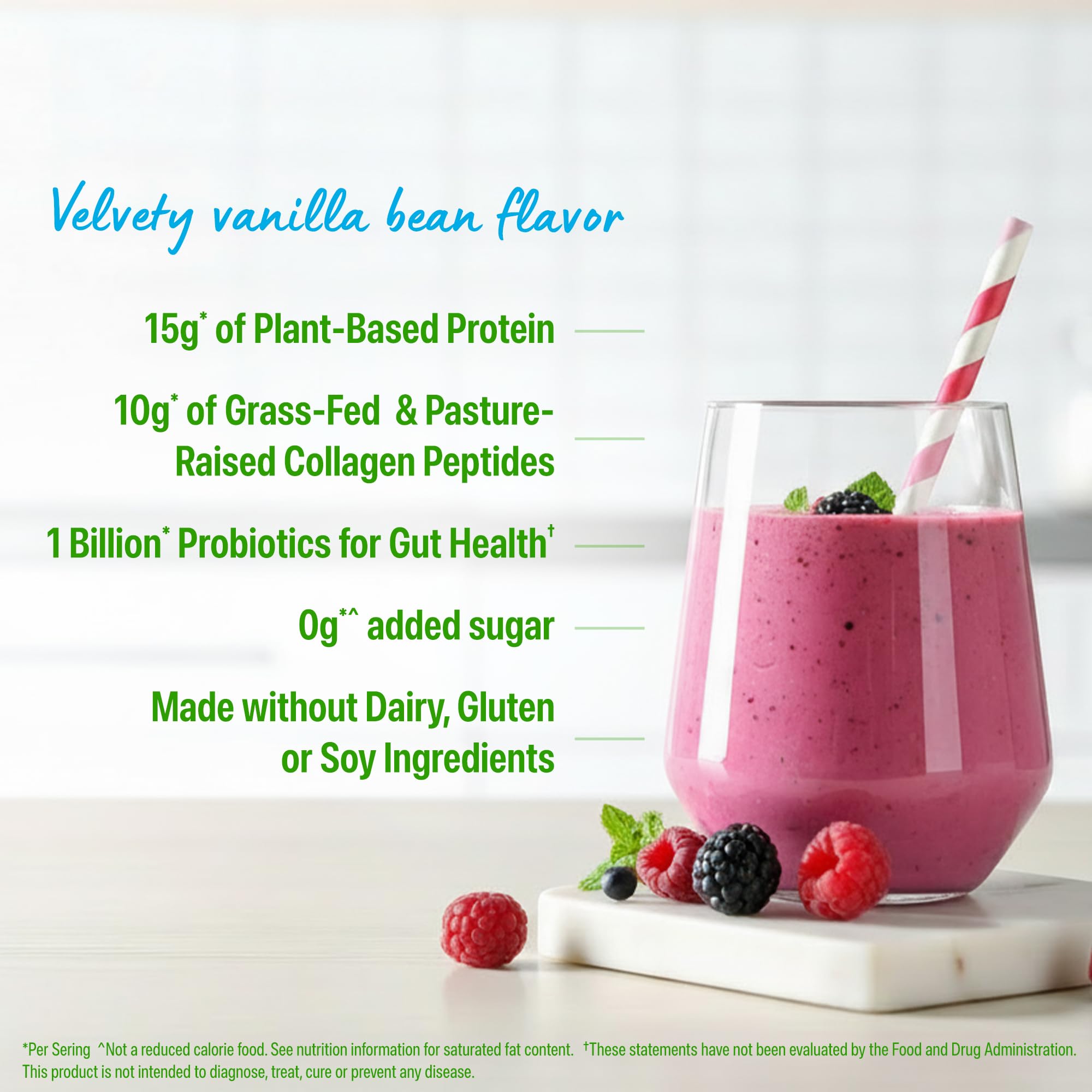 Orgain Organic 25g Protein 10g Collagen Powder Vanilla Bean - Orgain Official Imagery - 5