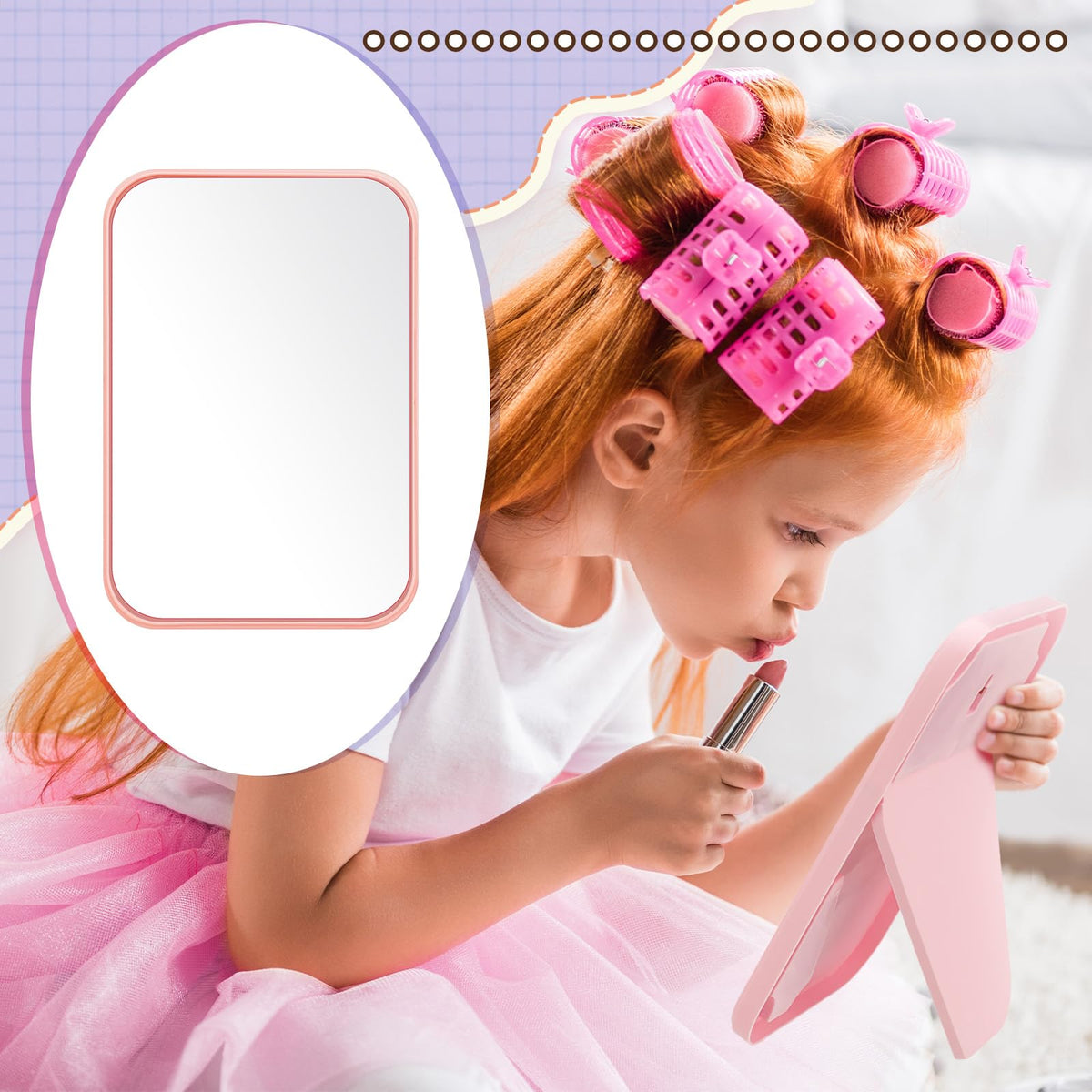 DoubleFill 6 Pcs Spa Party Mirror Spa Party Supplies for - DoubleFill Official Imagery - 8