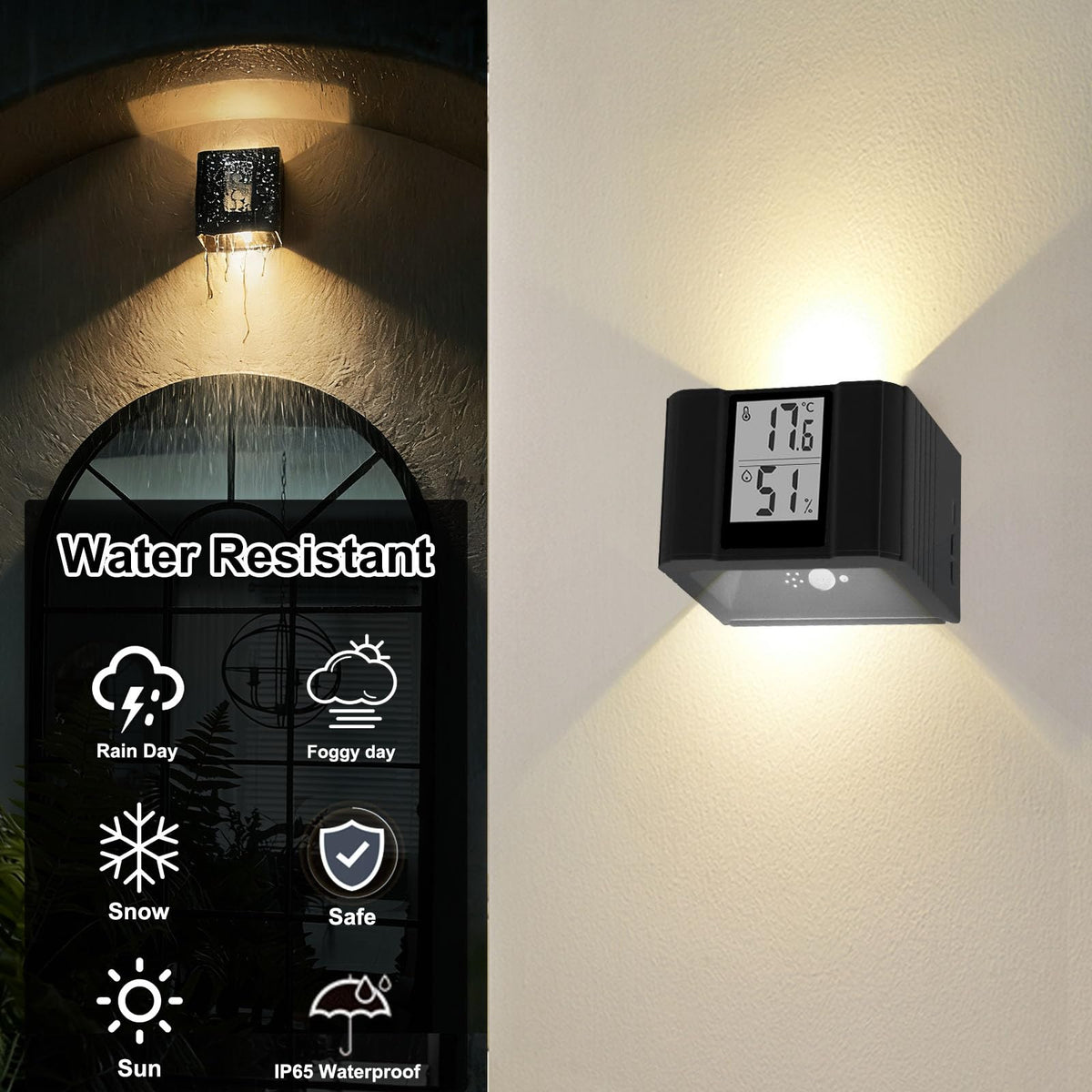 Motion Activated LED Wall Sconce Outdoor Indoor Wall Lights - Kingshowstar Official Imagery - 3