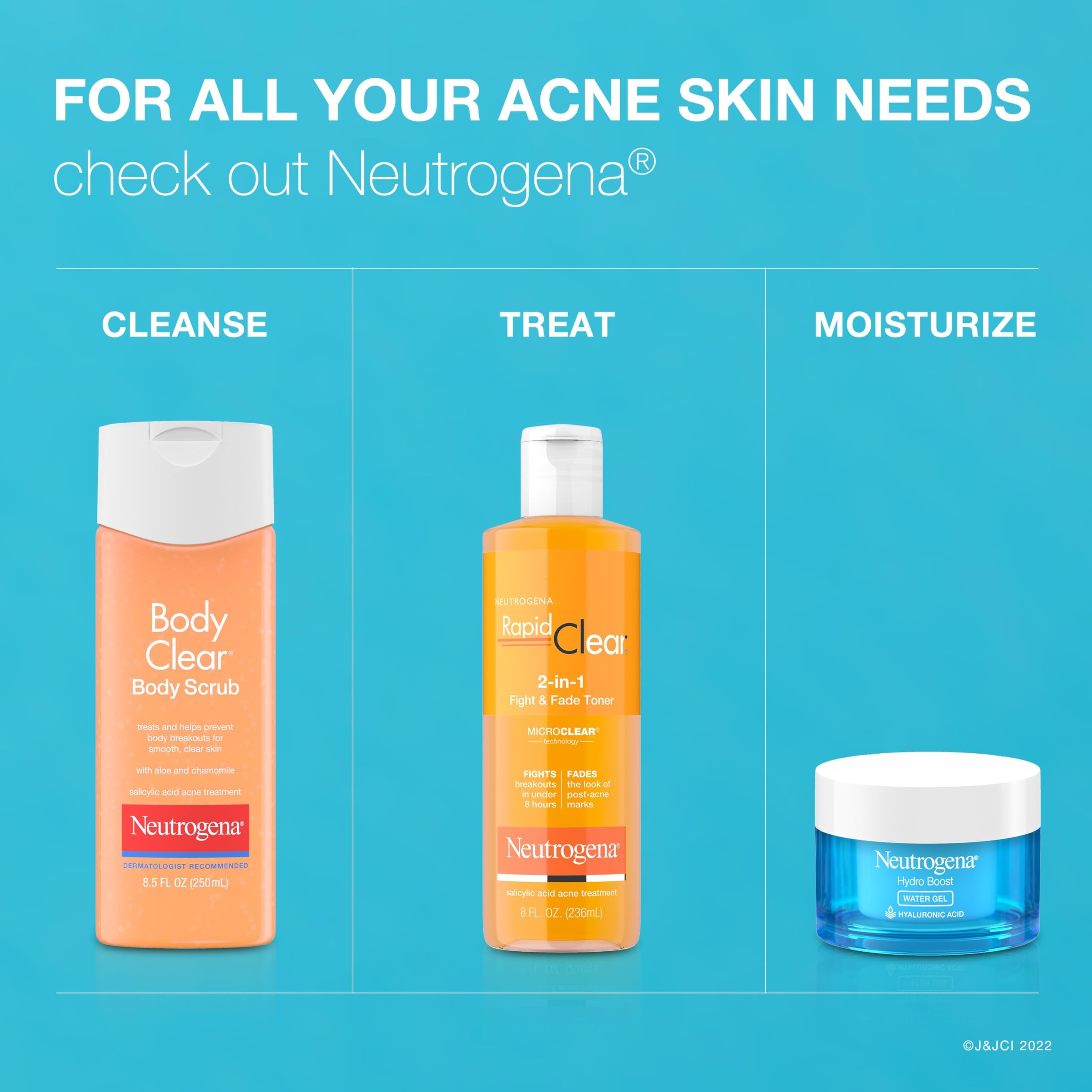 Elefair Tech Neutrogena Body Clear Acne Body Wash & Exfoliating Scrub, 8.5 fl oz - Elefair Tech Official Product View 8