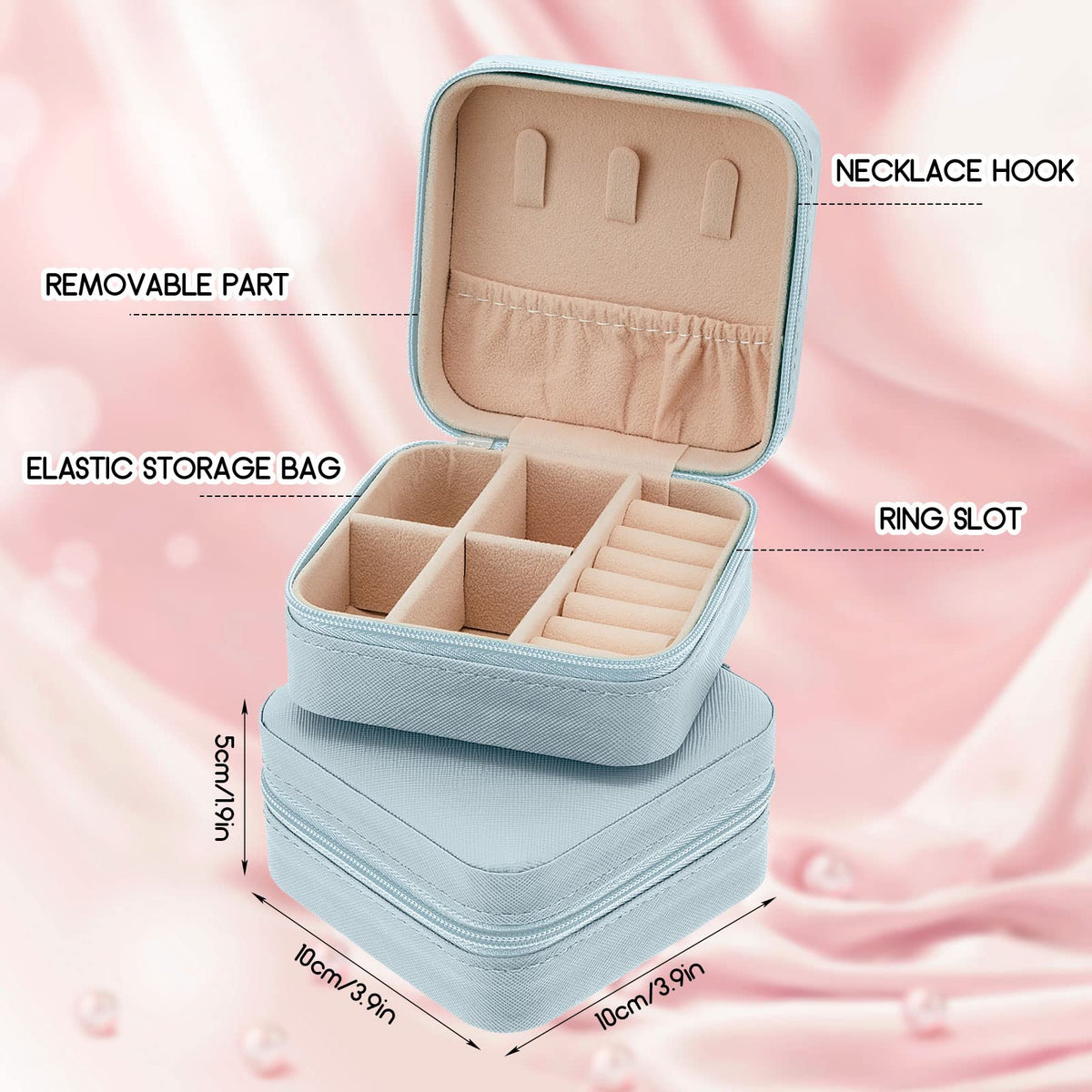 Taiyin 6 12 50 Pcs Travel Jewelry Case Bulk - Taiyin Official Imagery - 3