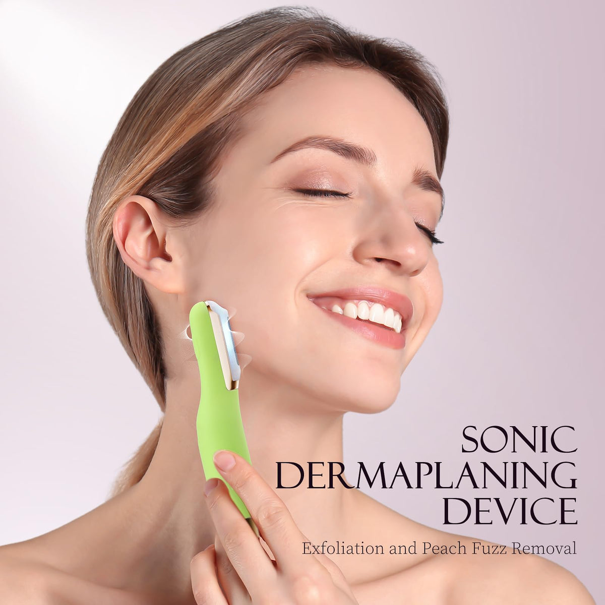 Sonic Dermaplane Razor for Women Face Facial Hair and Peach - CEVEK Official Imagery - 5