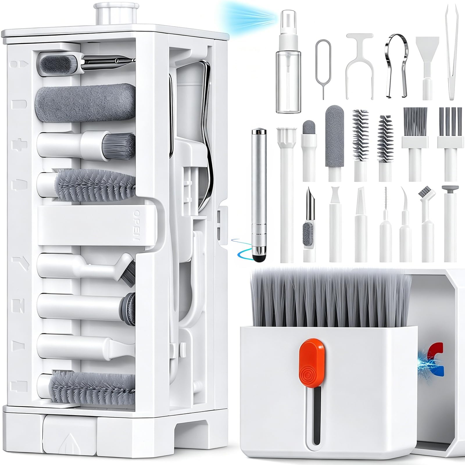 Inesore 32 in 1 Phone Cleaning Kit for iPhone AirPods MacBook Ear by Inesore - Angle View 1