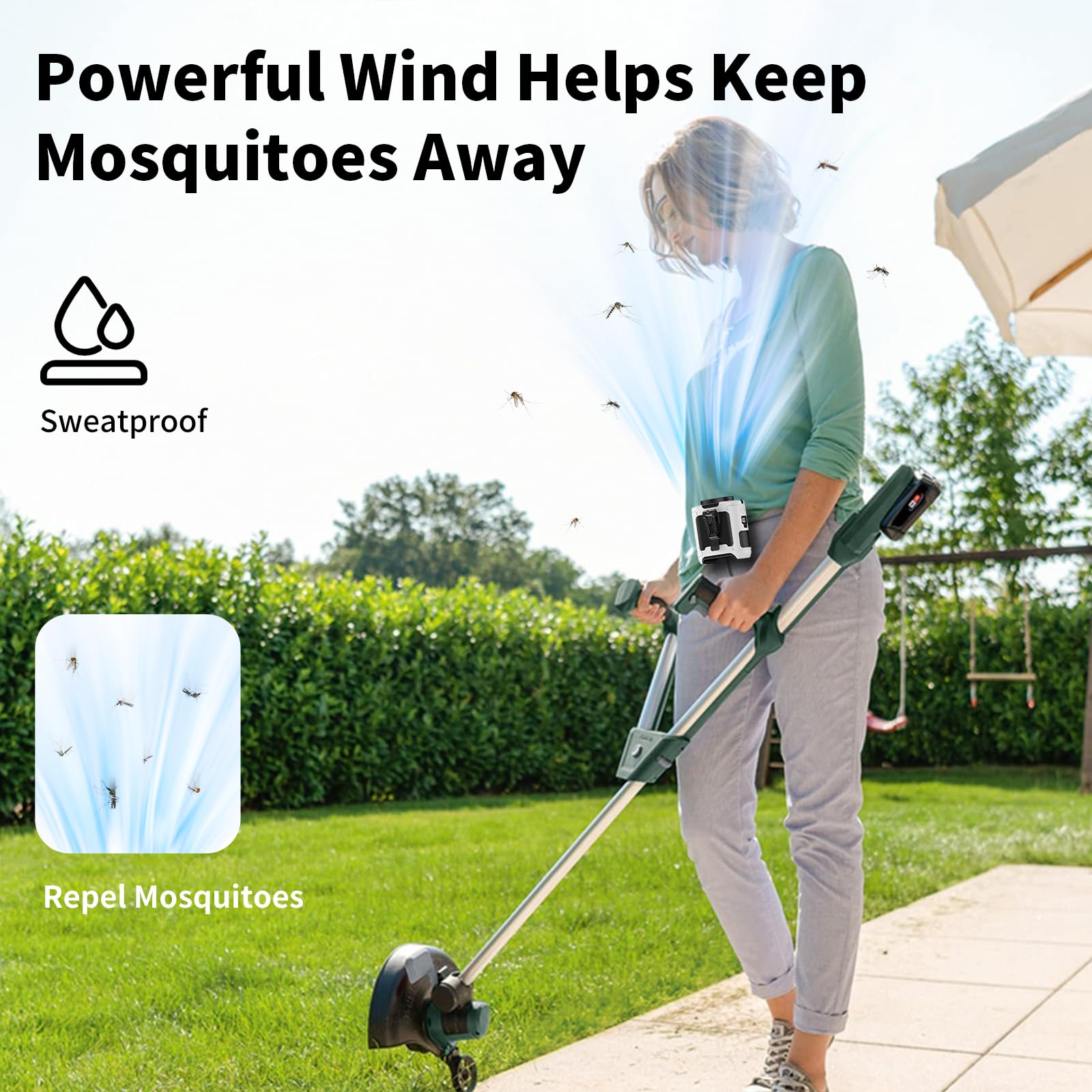 Socool fan Socool 10000mAh Portable Waist Fan Clip on Wearable Belt Personal Fan - Socool fan Official Product View 7
