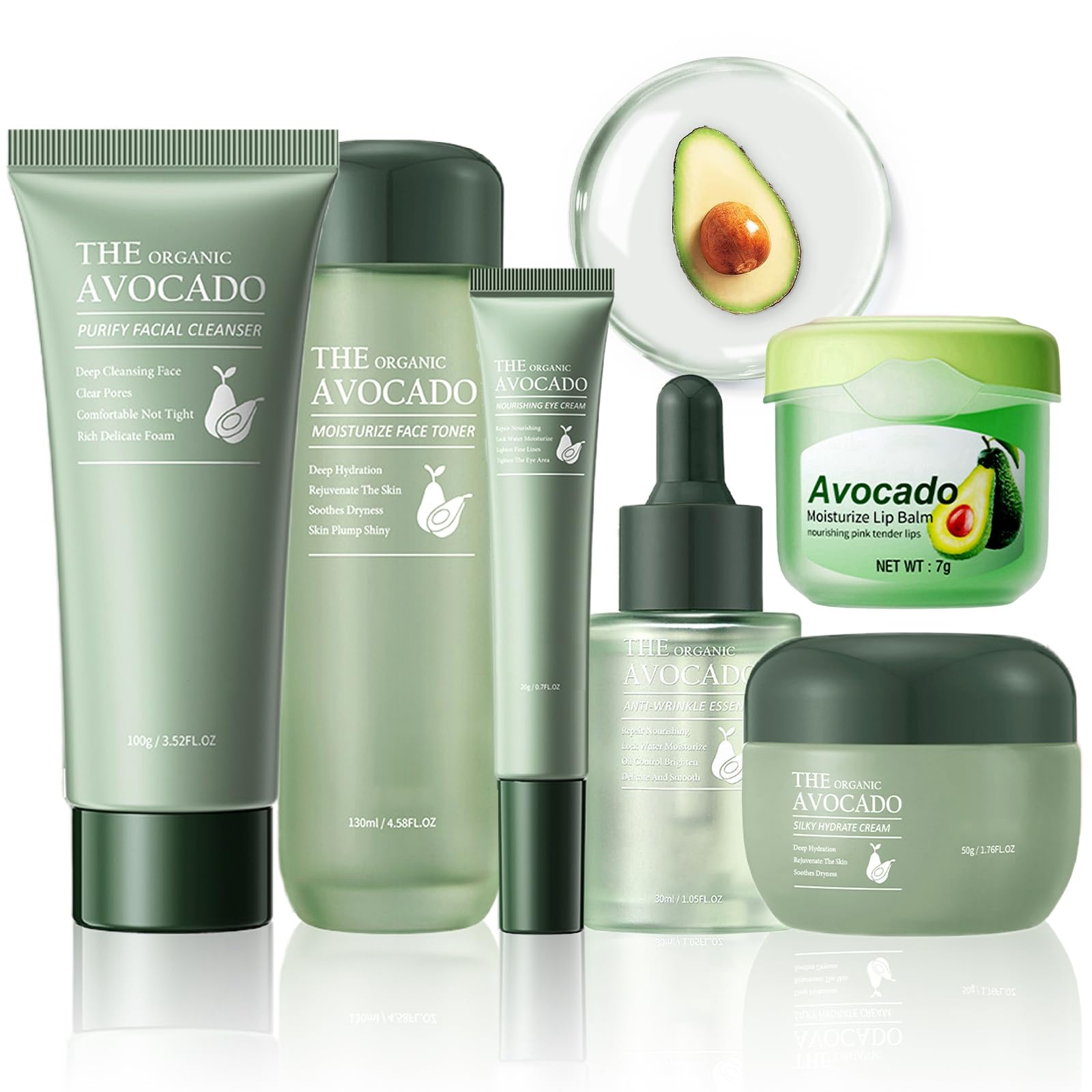 Avocado Skin Care Set, 6-In-1 Skincare Gift Set For Women Girls - LAIKME
