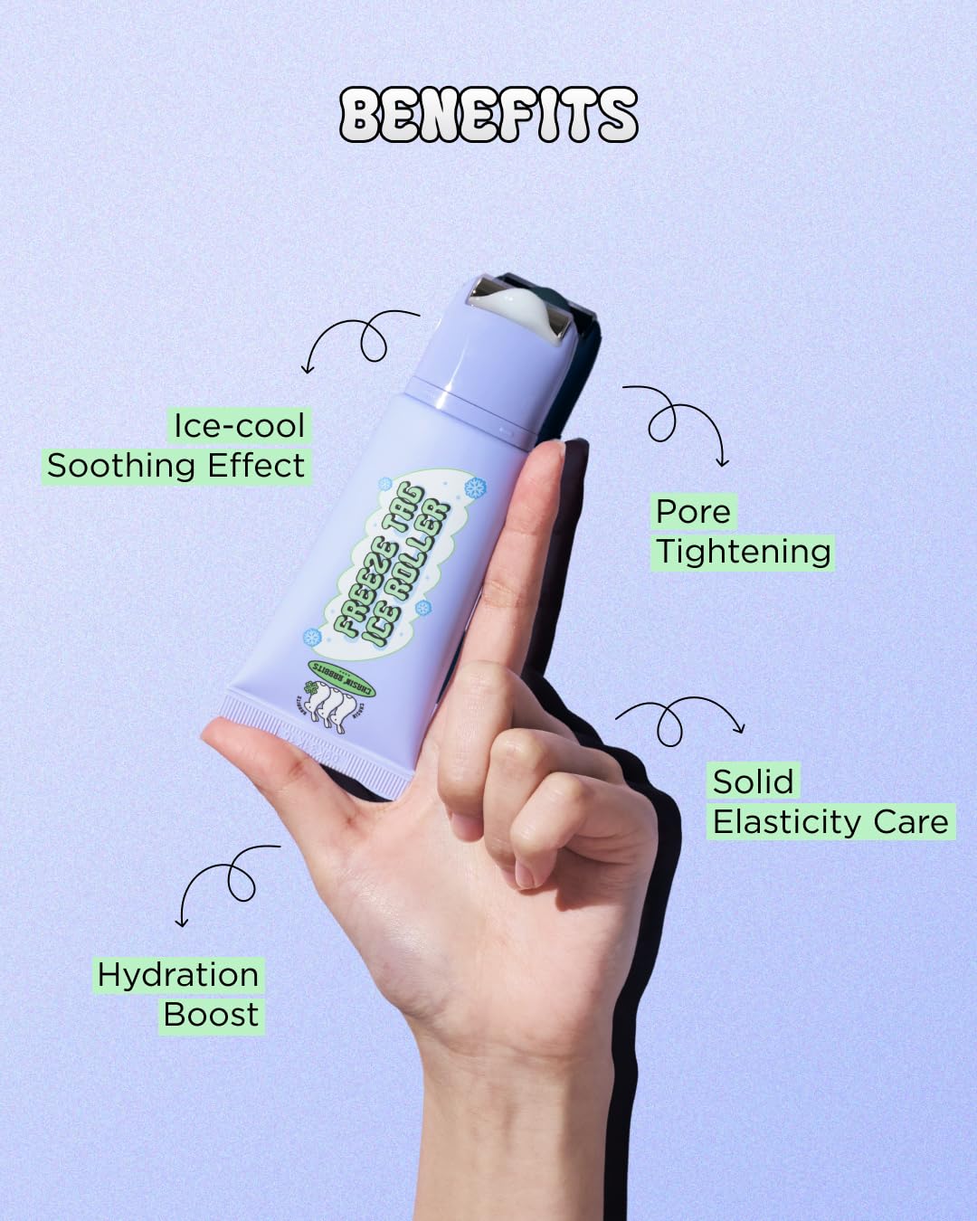 CHASIN RABBITS Ice Roller Cooling Gua Sha Depuffing Pore - CHASIN' RABBITS Official Imagery - 5