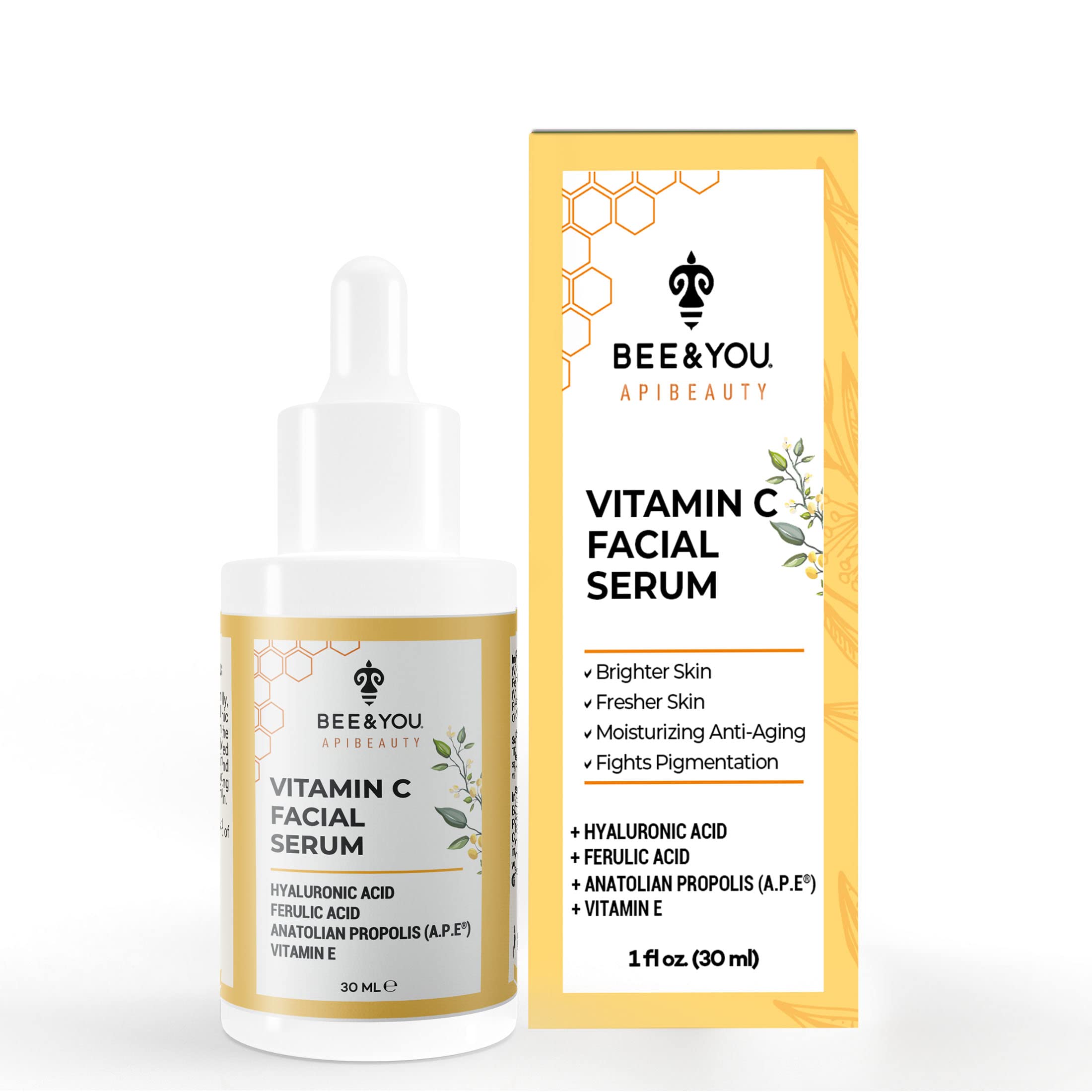 BEE and YOU Moisturizing Anti Aging Face Serum, Radiance &amp; - BEE &amp; YOU