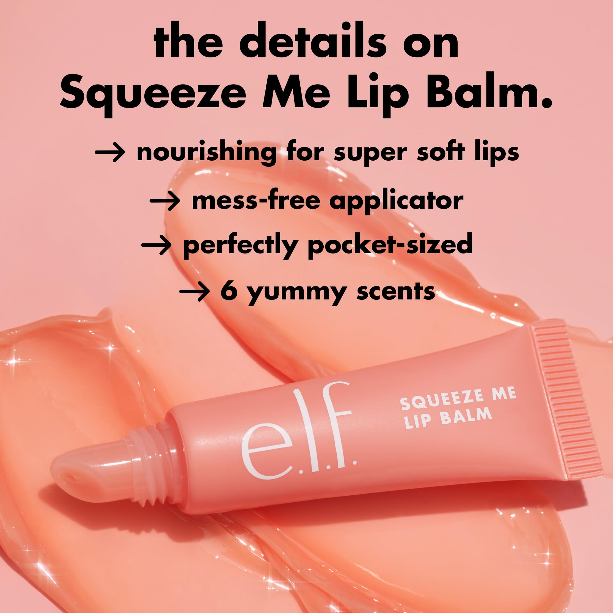 e l f Squeeze Me Lip Balm Peach - e.l.f. Official Product Imagery - 6