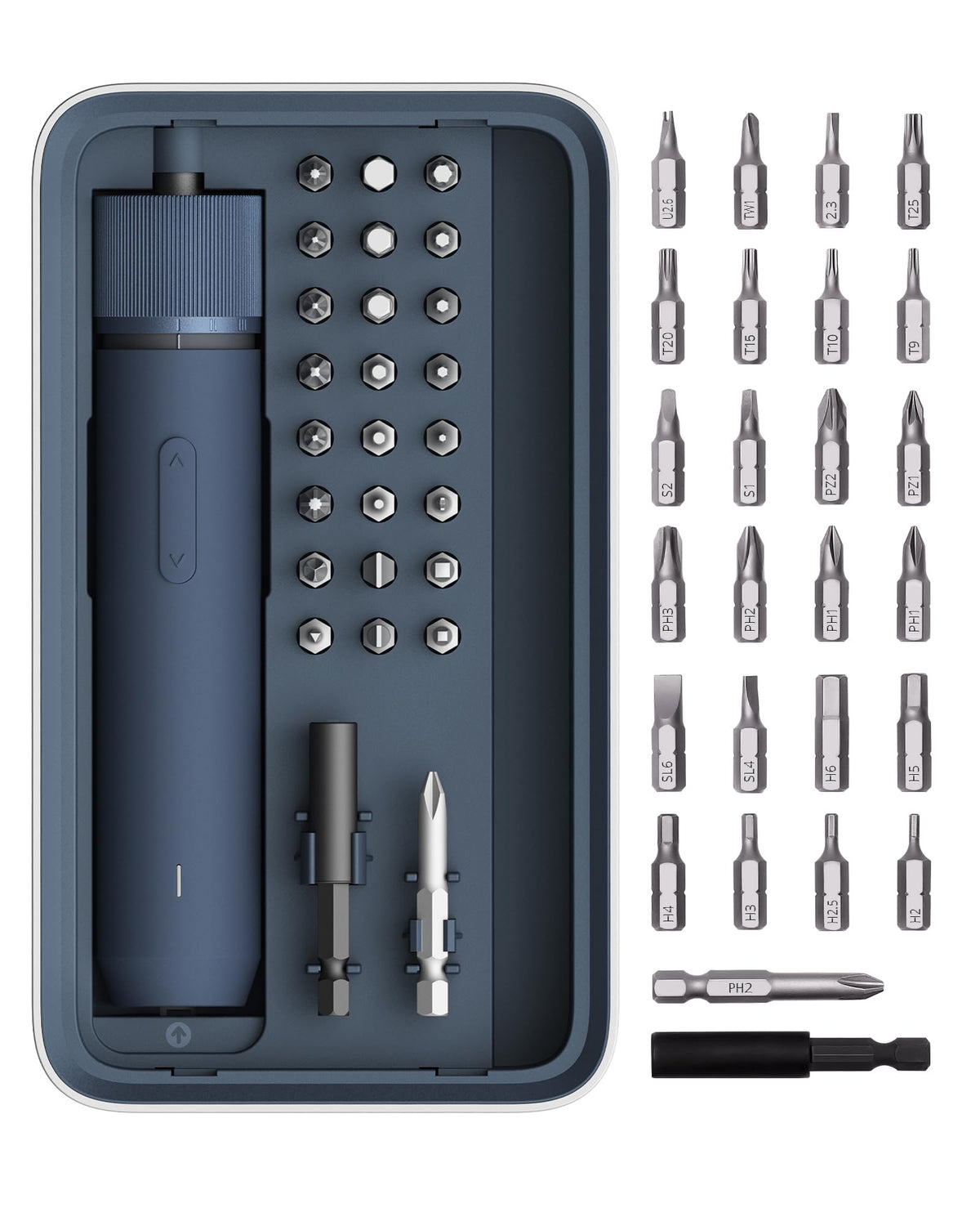 HOTO 25 Piece Upgraded Electric Screwdriver Kit Cordless - HOTO Official Imagery - 1