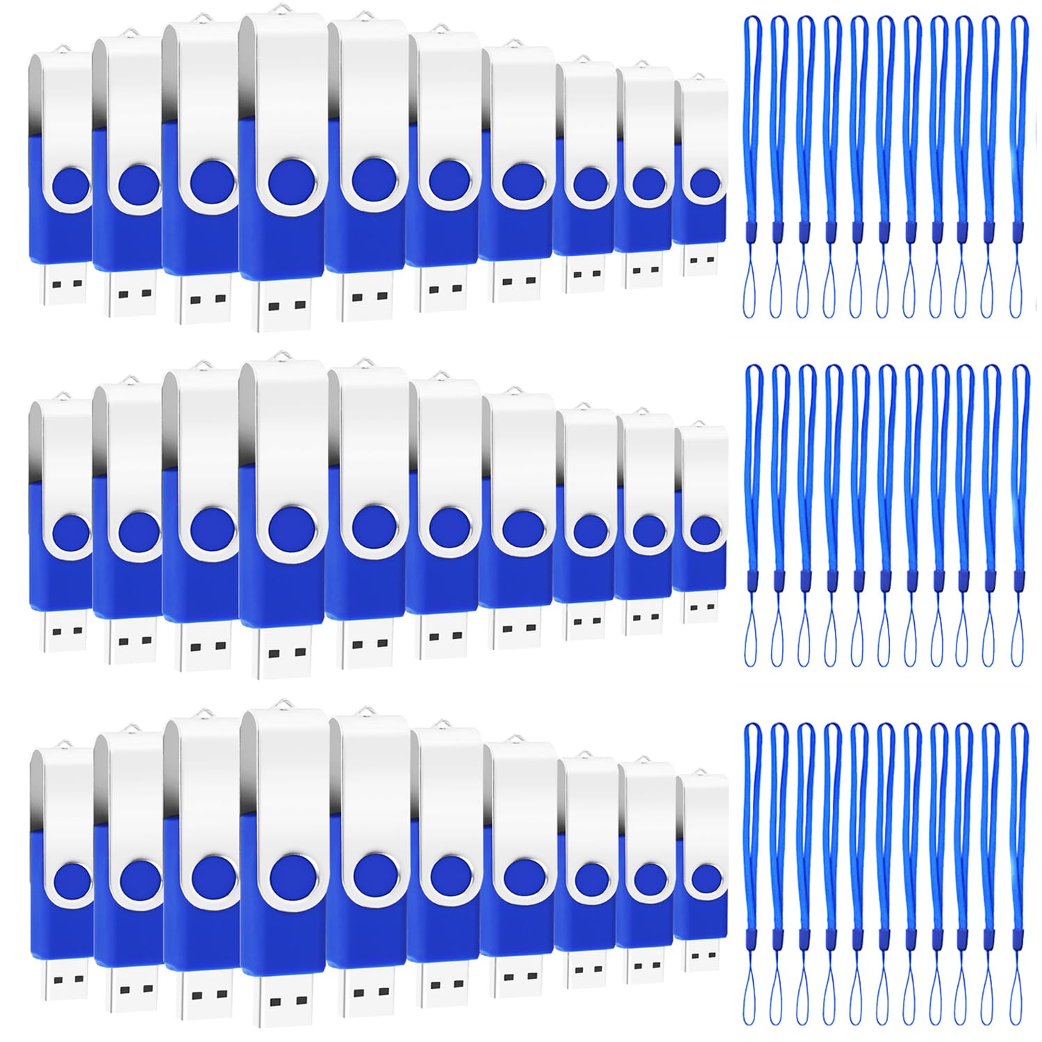 100-Pack of 1GB USB Flash Drive Bulk EASTBULL FAT32 Thumb Drive P - EASTBULL Official Product View 8