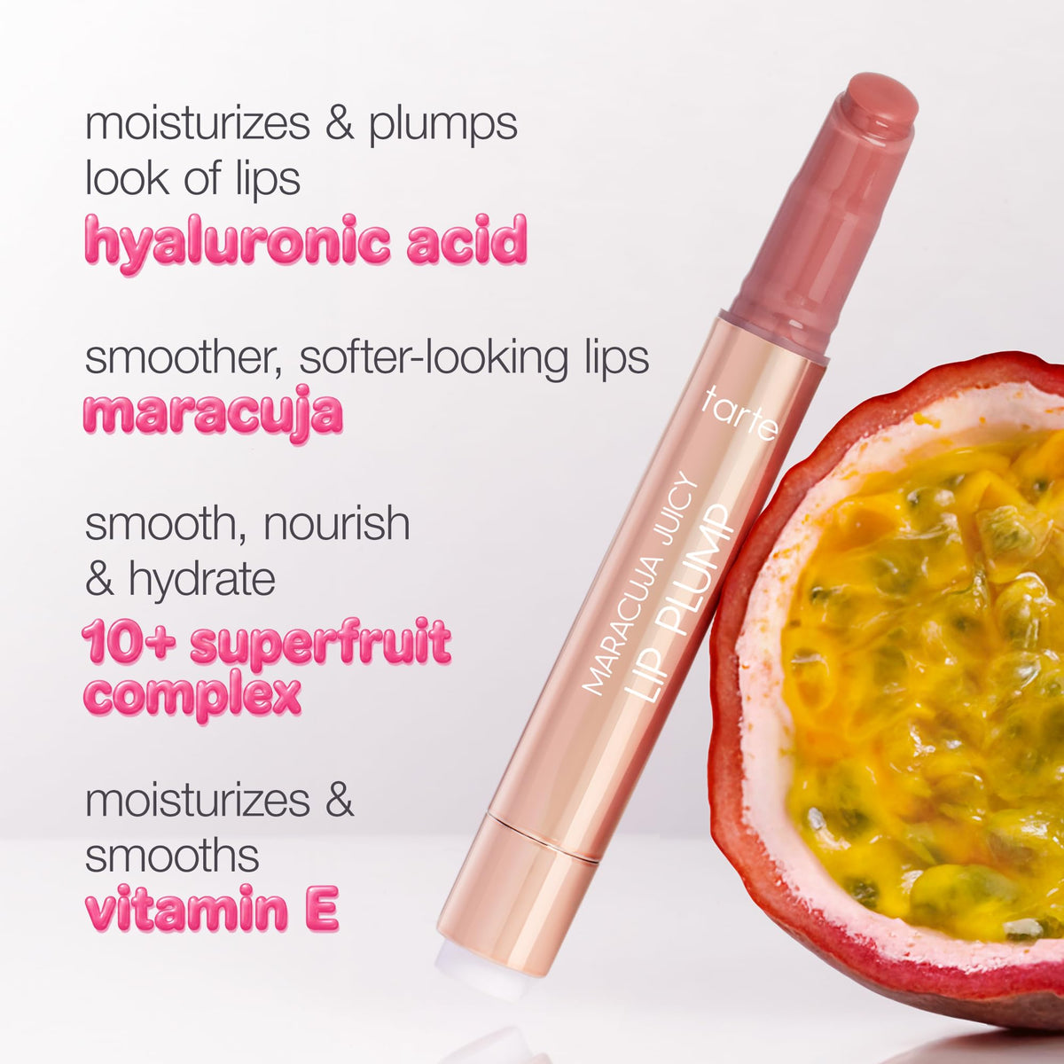 tarte maracuja juicy lip plump Hydrating Volumizing Lip - tarte Official Imagery - 6