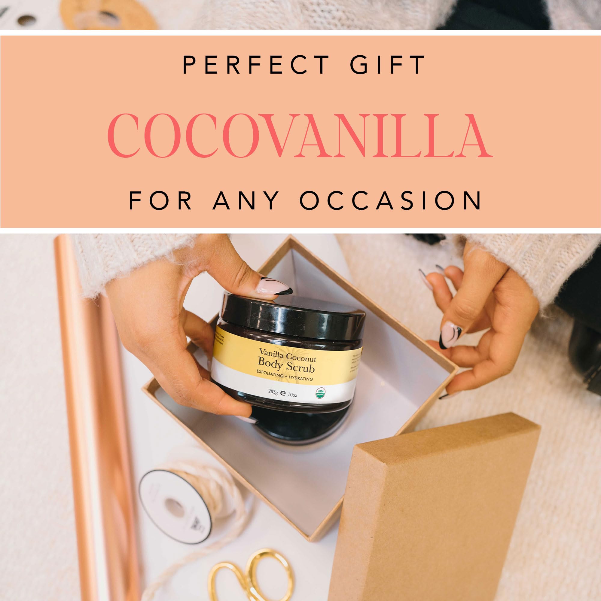 Beauty by Earth Organic Vanilla Coconut Body Scrub - USA Made Sugar Scrub - Beauty by Earth Official Product View 7