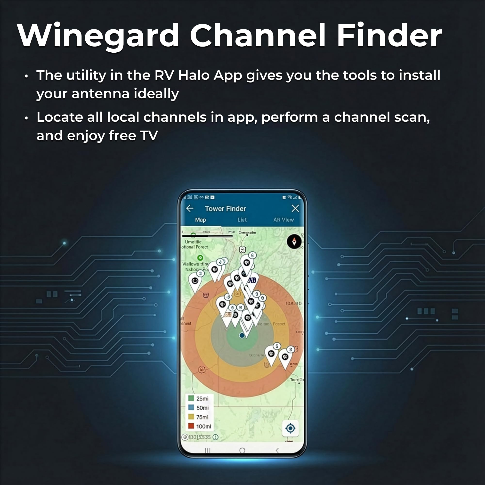 Winegard FL5500A FlatWave Indoor HDTV Antenna - Amplified VHF & U - Winegard Official Product View 7