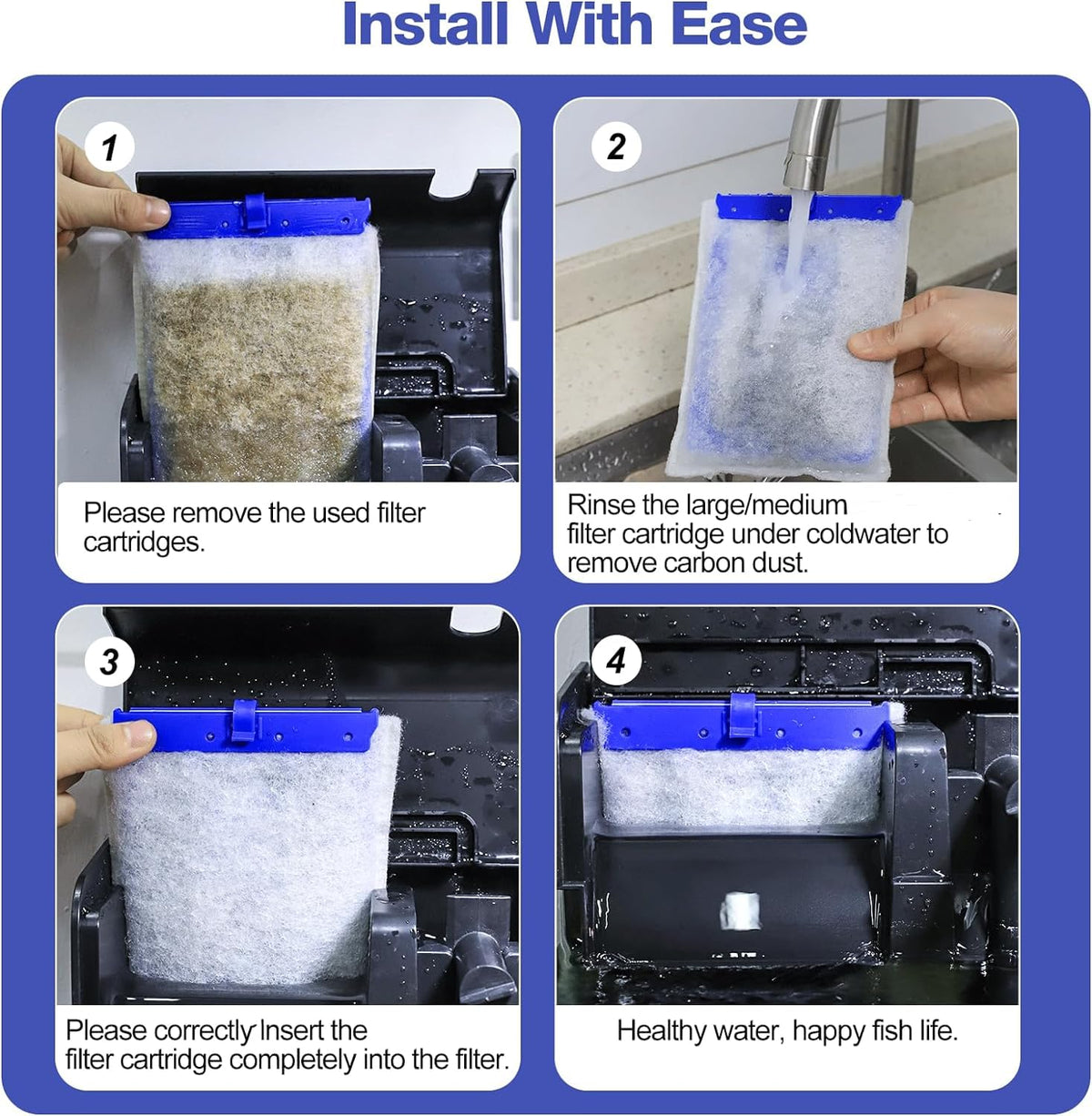 xbbwmrs 16 Pack Large Replacement Filter Cartridges - xbbwmrs Official Imagery - 6