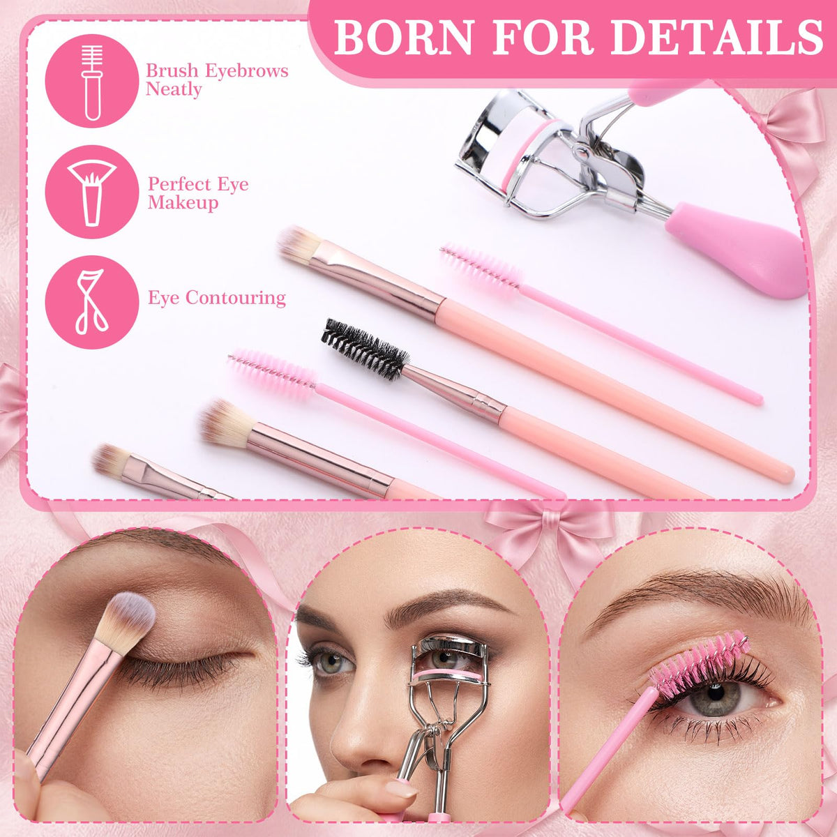 72 Pcs Pink Makeup Brushes Set Professional Makeup Kit for - Ferrochef Official Imagery - 8