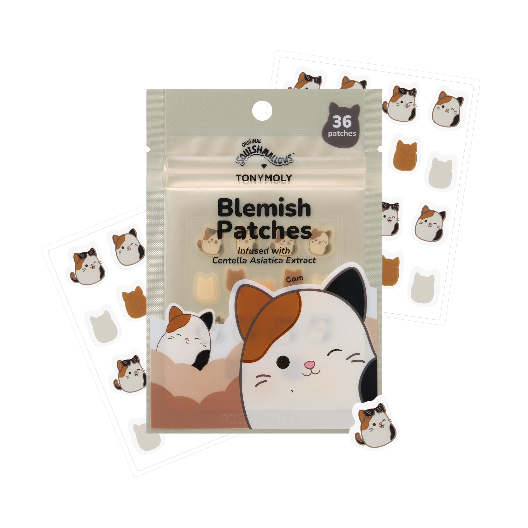 TONYMOLY x Squishmallows Cam Hydrocolloid Acne Blemish - TONYMOLY Official Product Imagery - 1
