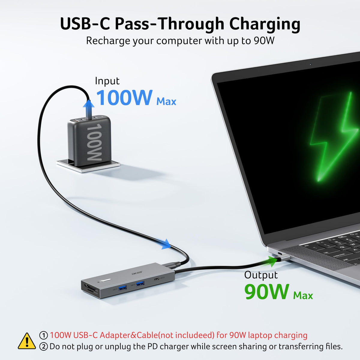 Acer USB C Docking Station Dual Monitor 9 in 1 Laptop Dock - Premium Selection Official Imagery - 7