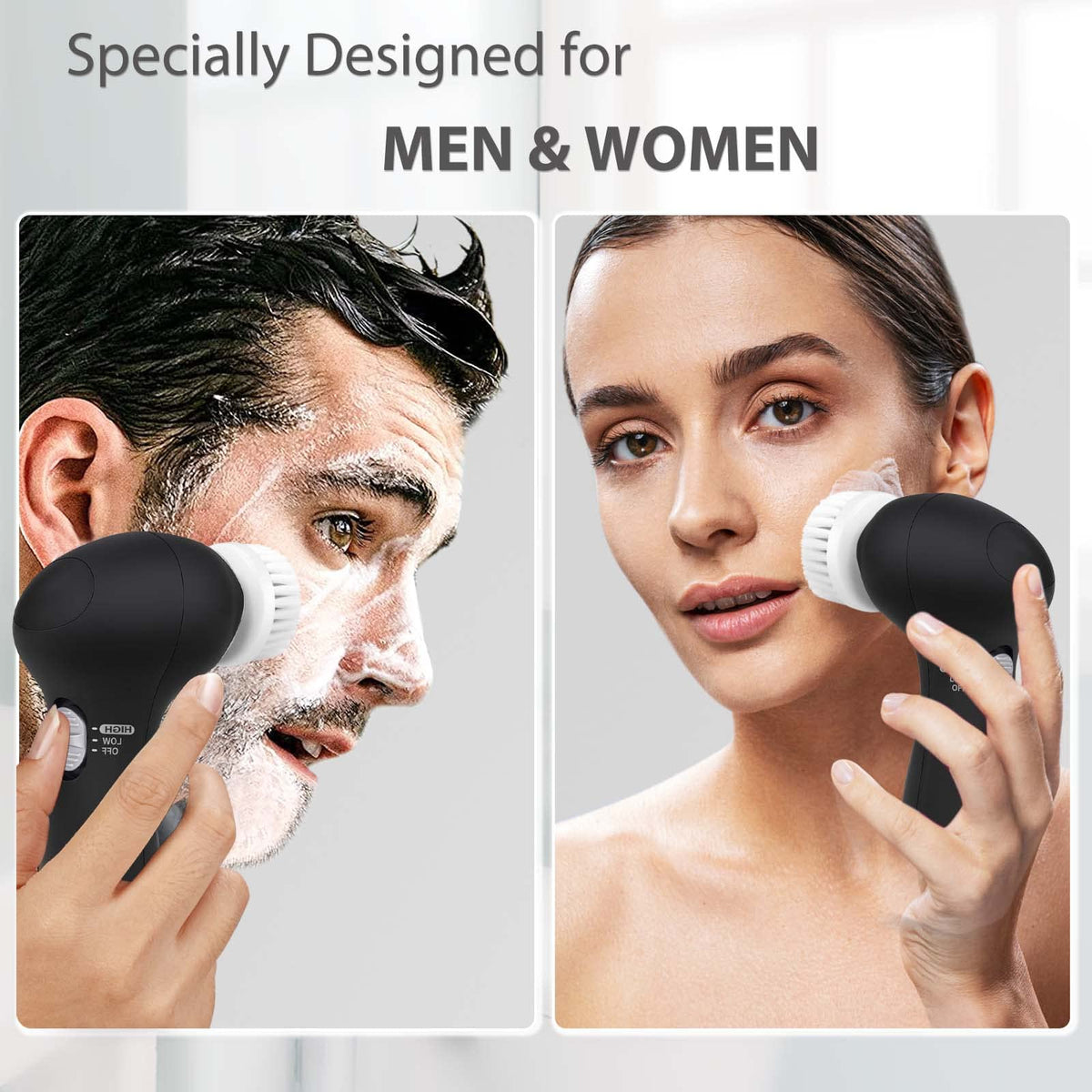 Facial Cleansing Brush Face Scrubber CLSEVXY Electric Face - CLSEVXY Official Imagery - 5