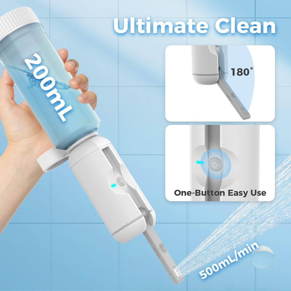 HEYAXA Portable Bidet with High Pressure Rechargeable Travel - HEYAXA Official Imagery - 4