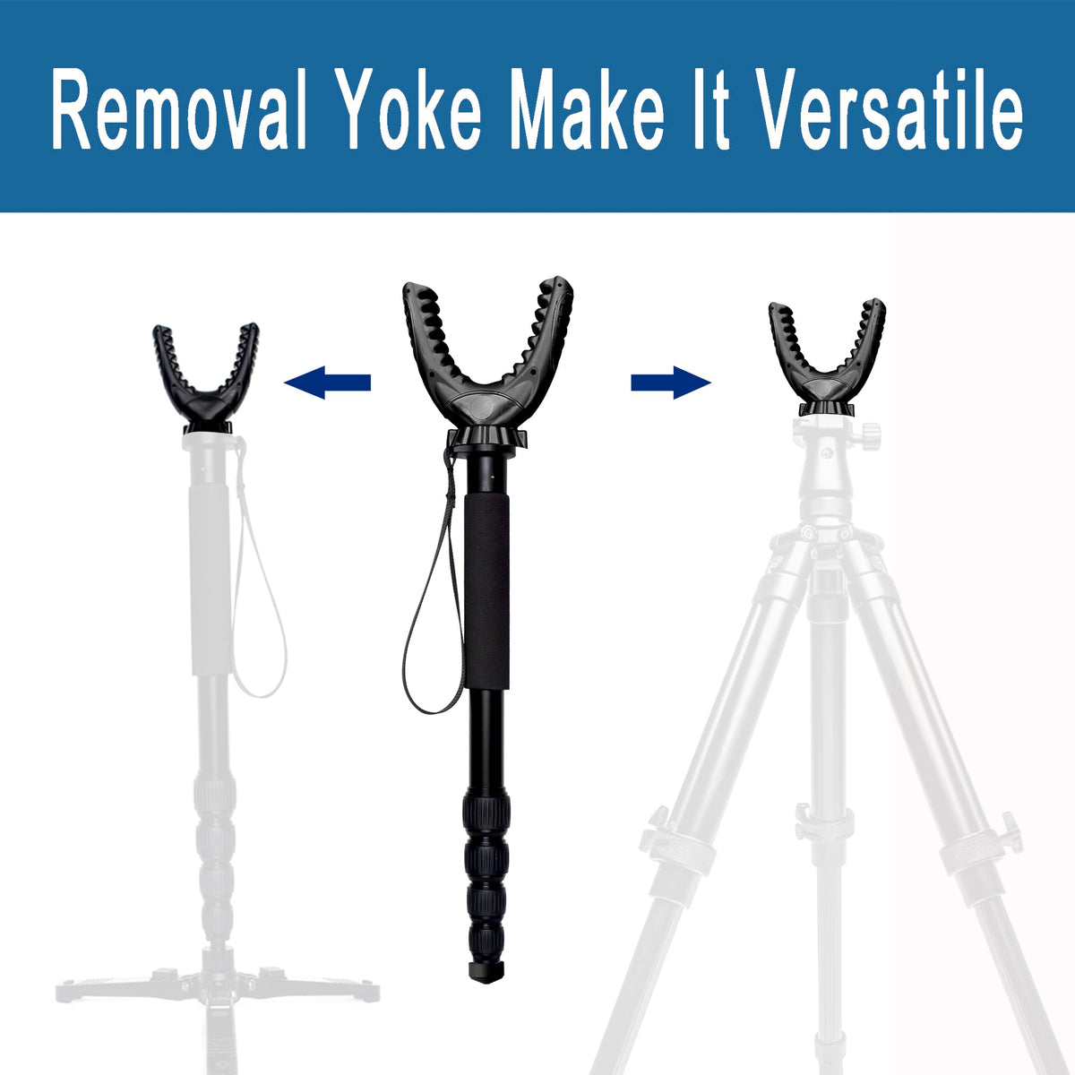 AUSCAMOTEK Rifle Shooting Stick Aluminum Gun Monopod Resting - AUSCAMOTEK Official Imagery - 5