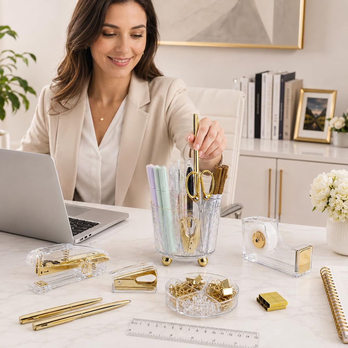 Office Desk Supplies Accessories for Women - ChezAbbey Official Imagery - 3