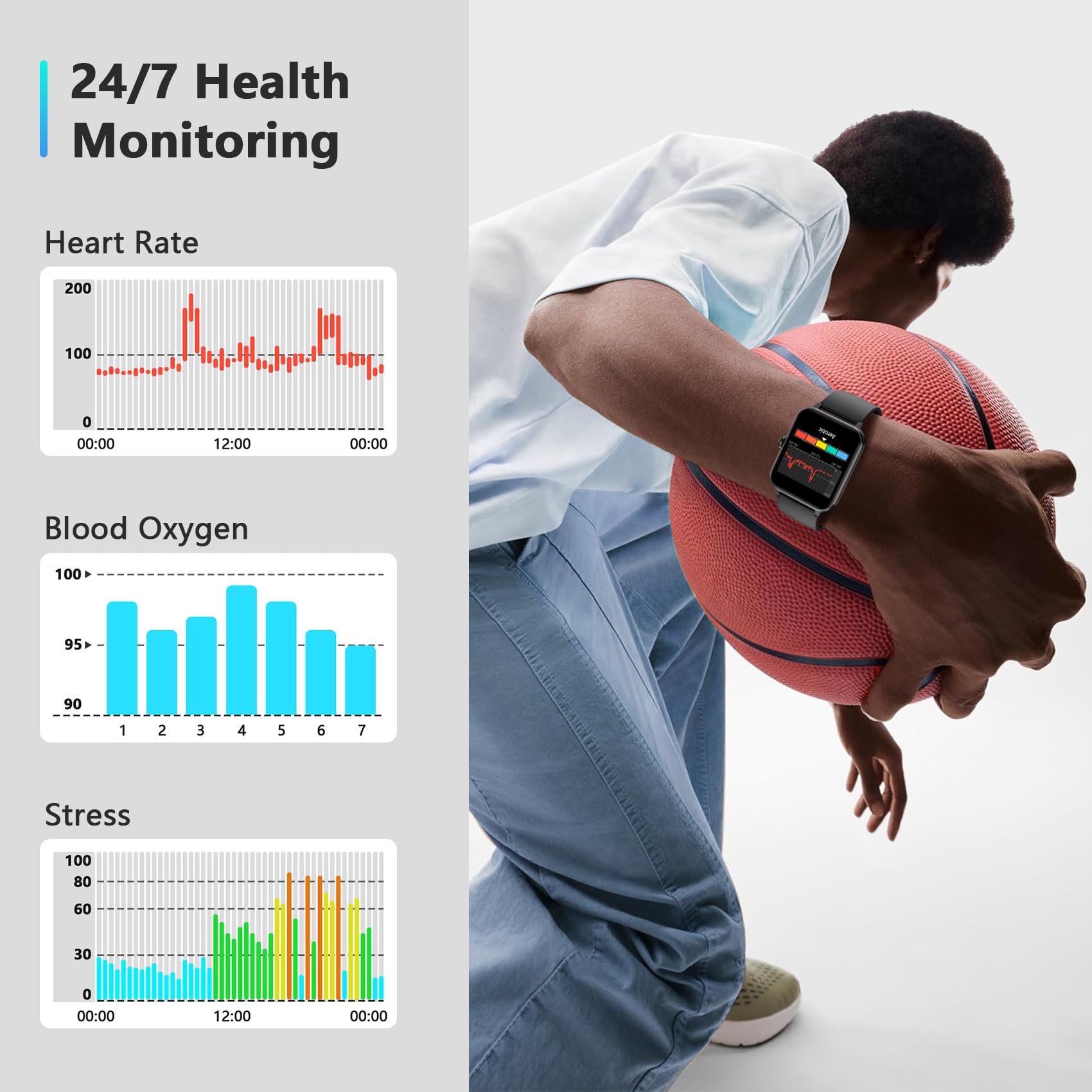 Blackview 2026 Smart Watch  , Fitness Watch for Men and Women with Hea - View 6