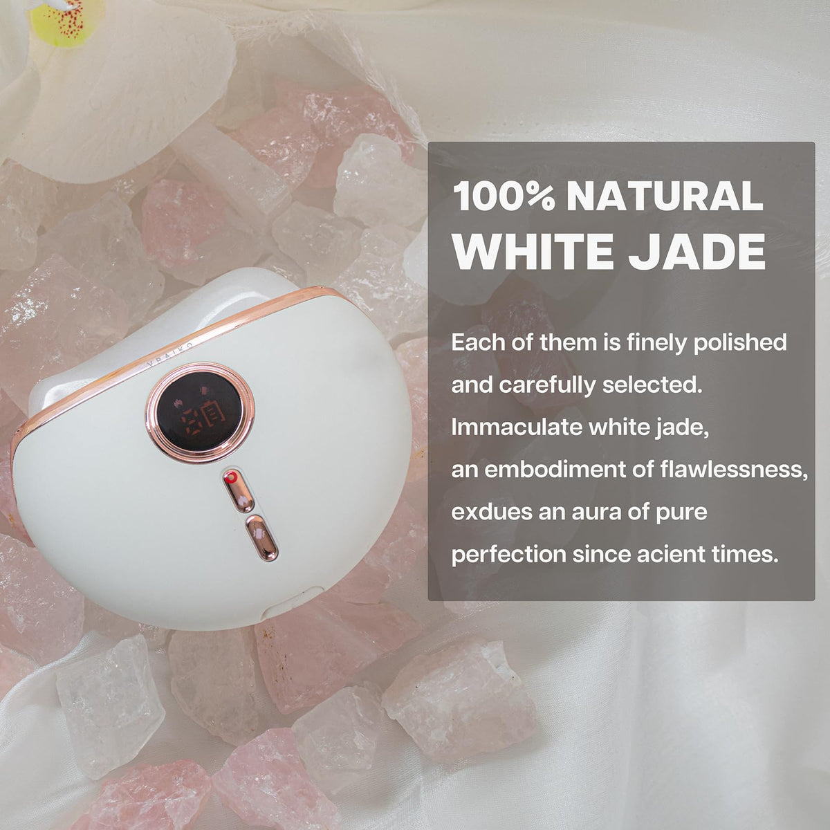 VRAIKO Aurora LED Gua Sha Device Jade Stone Gua Sha Facial - VRAIKO Official Imagery - 6