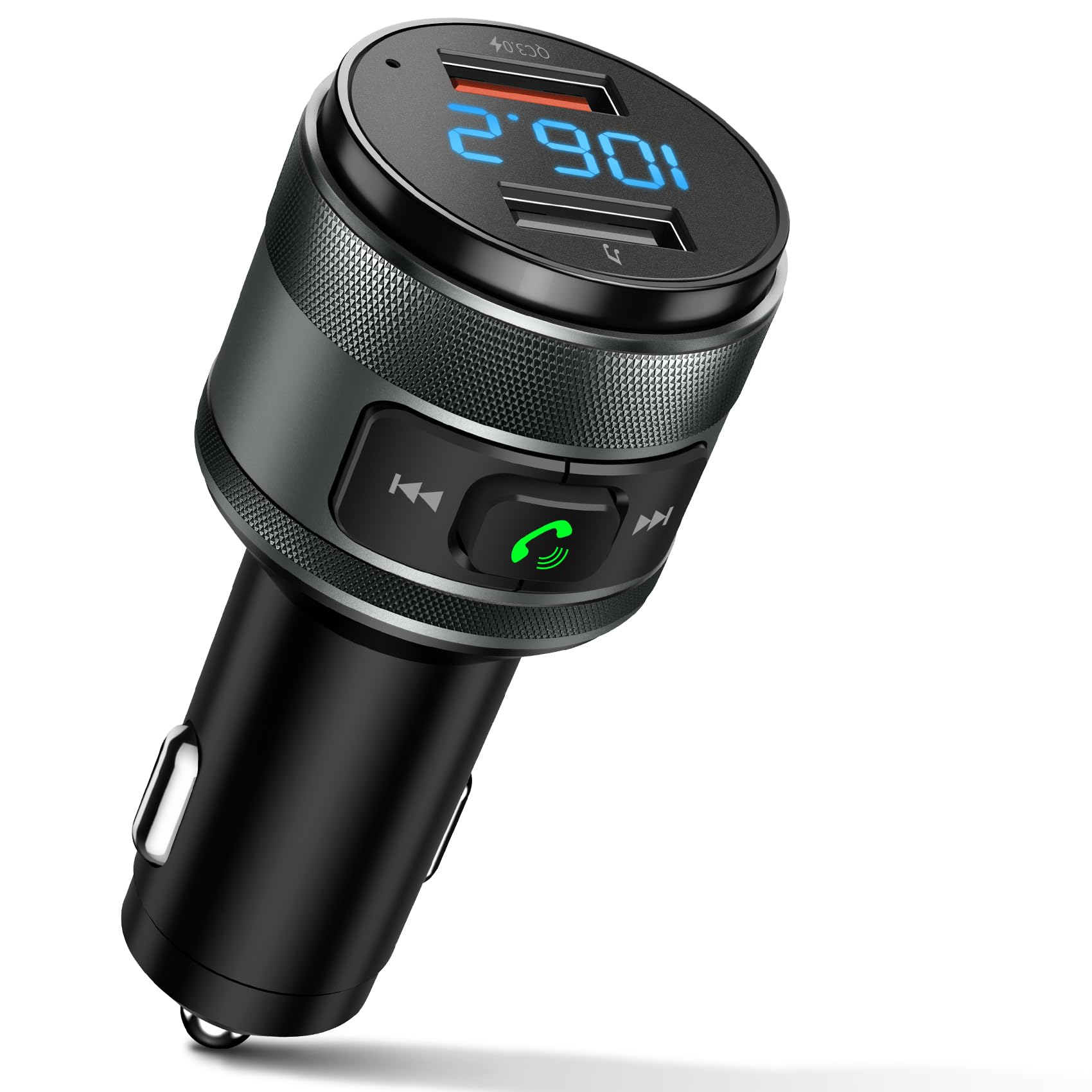 IMDEN Bluetooth 6.0 FM Transmitter for Car Adapter with MP3 Playe by IMDEN - Angle View 1