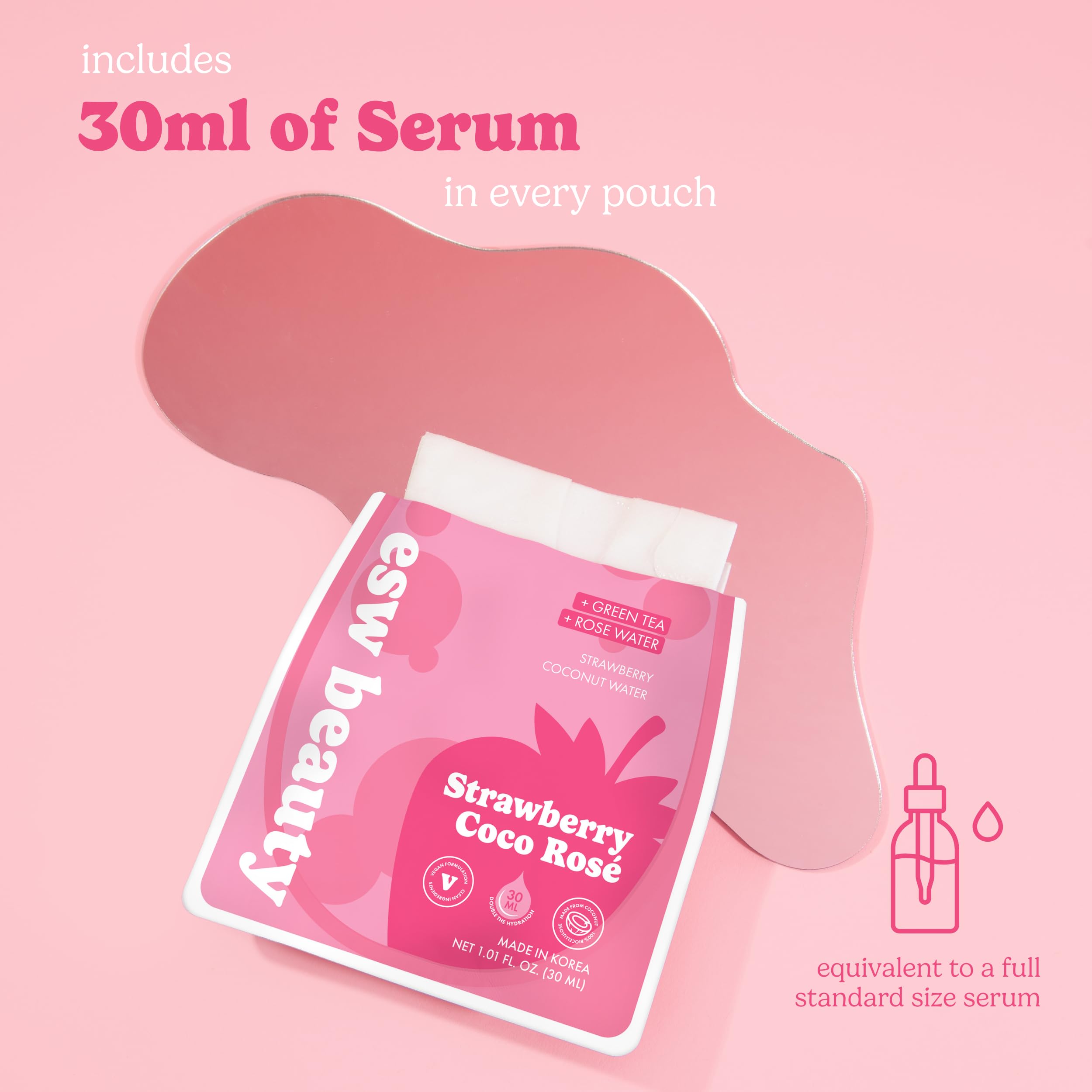 ESW Beauty Mocktail Face Mask Set, Korean Skin Care, 3 Pack - ESW Beauty