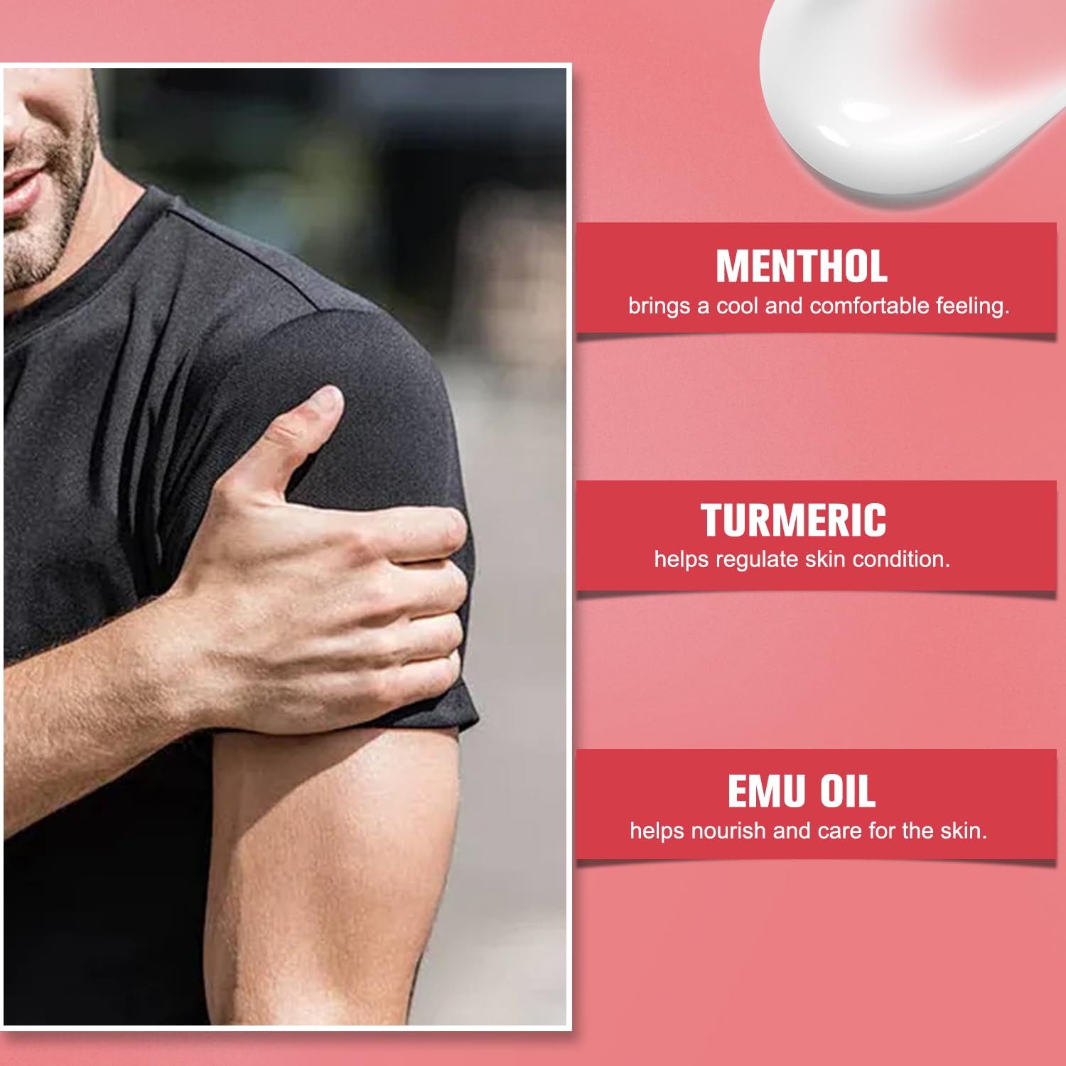 IMrawlook Joint Relief Gel soothing muscle and joint cream in a white tub, designed for targeted relief of sore joints and muscles.