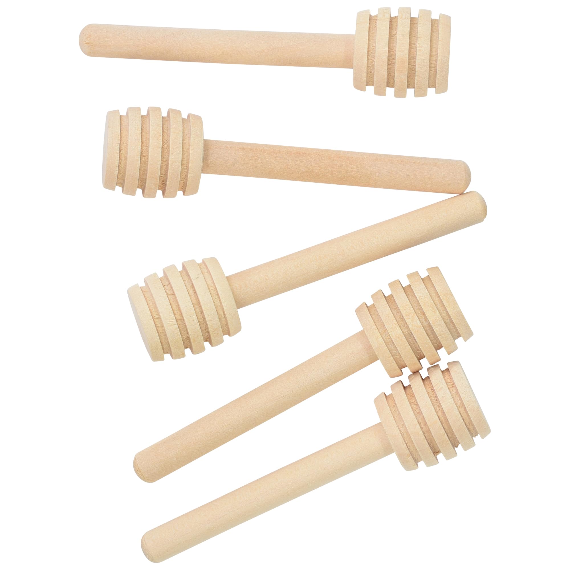 R&M Disposable Mini Honey Dippers Pack of 5, Wooden Honey Stick Stirre - View 3