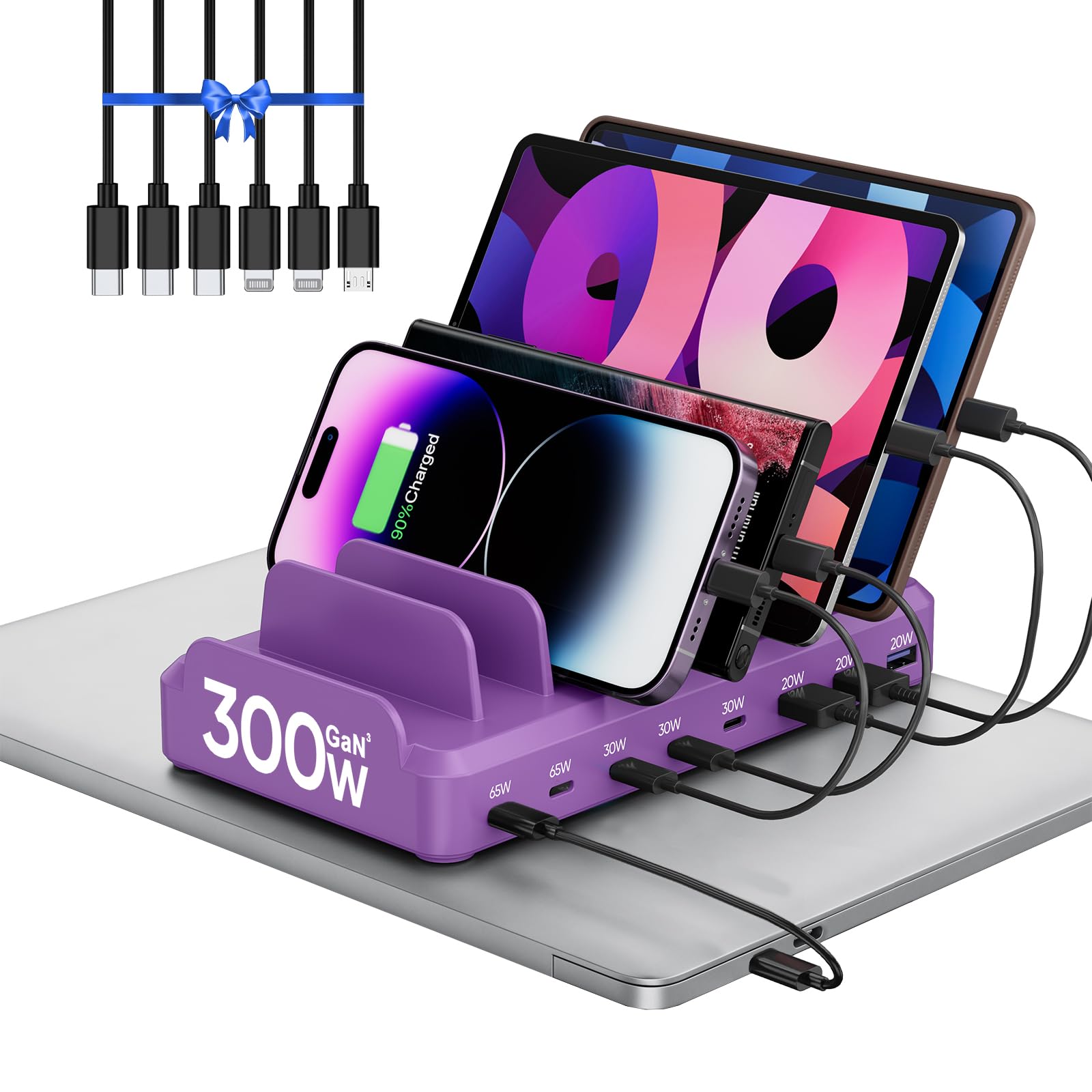 Lcssio 300W Charging Station for Multiple Devices 8 Port - Lcssio Official Imagery - 7