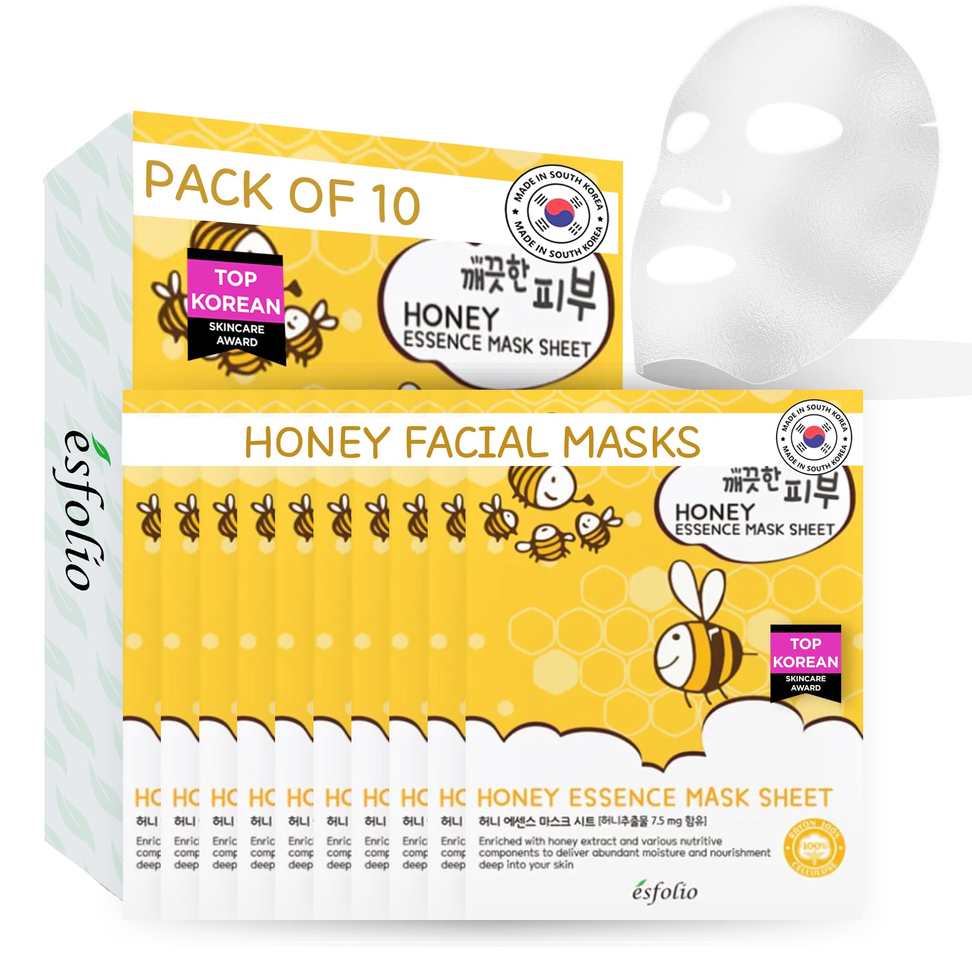 esfolio Volcanic Ash Face Mask – Deep Cleansing Korean Sheet - esfolio