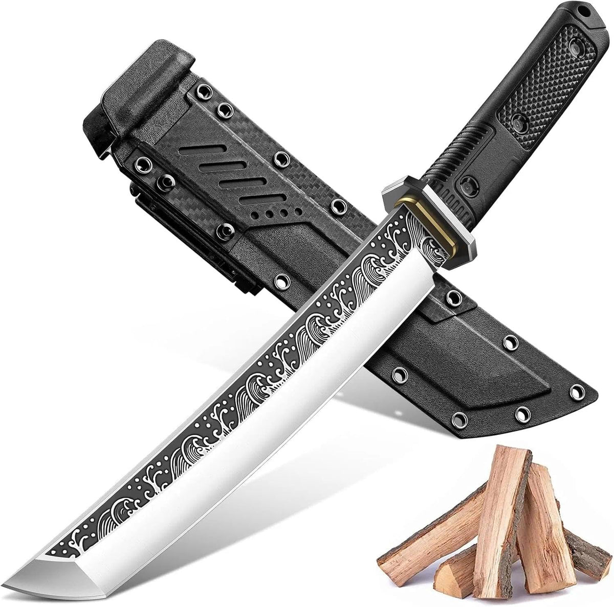Purple Dragon Tanto Knife with Sheath - Purple Dragon Official Imagery - 1