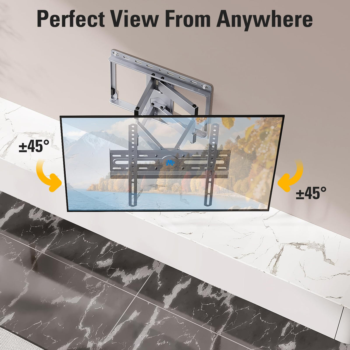 Mounting Dream Full Motion TV Wall Mount for 32 65 Inch TVs - Mounting Dream Official Imagery - 5