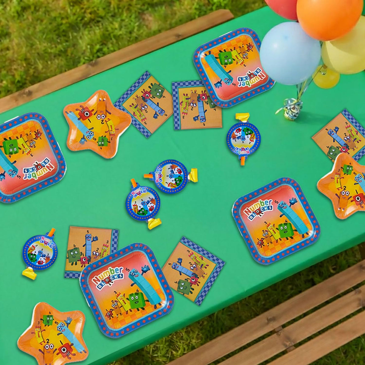 Numberblocks Party Supplies Kit 31 Piece Birthday Party Set - Mighty Mojo Official Imagery - 8