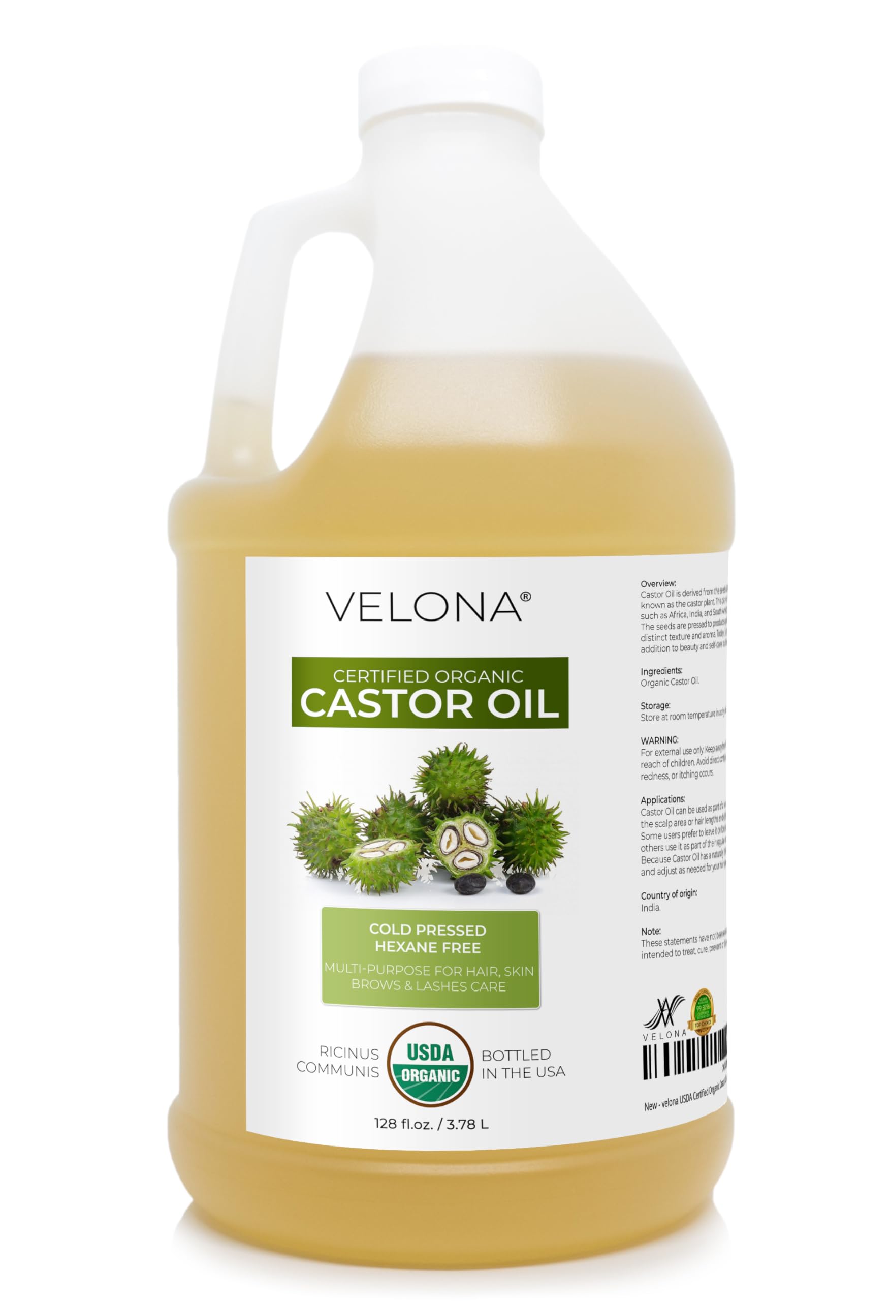 velona USDA Organic Castor Oil - velona Official Imagery - 2