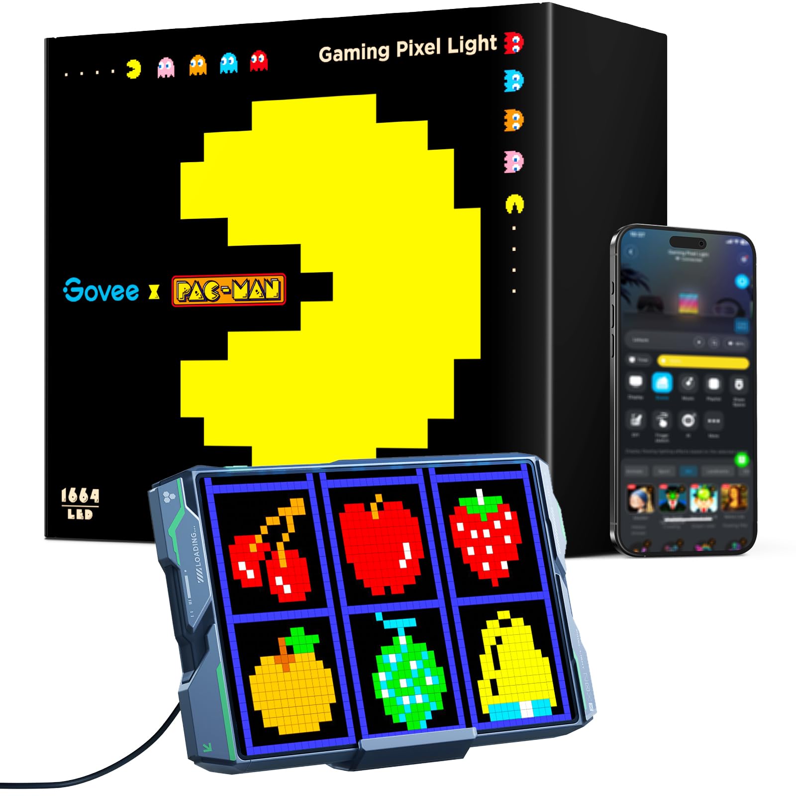 Govee x PAC MAN Gaming Pixel Light LED Panel with Real time - Premium Selection Official Imagery - 2