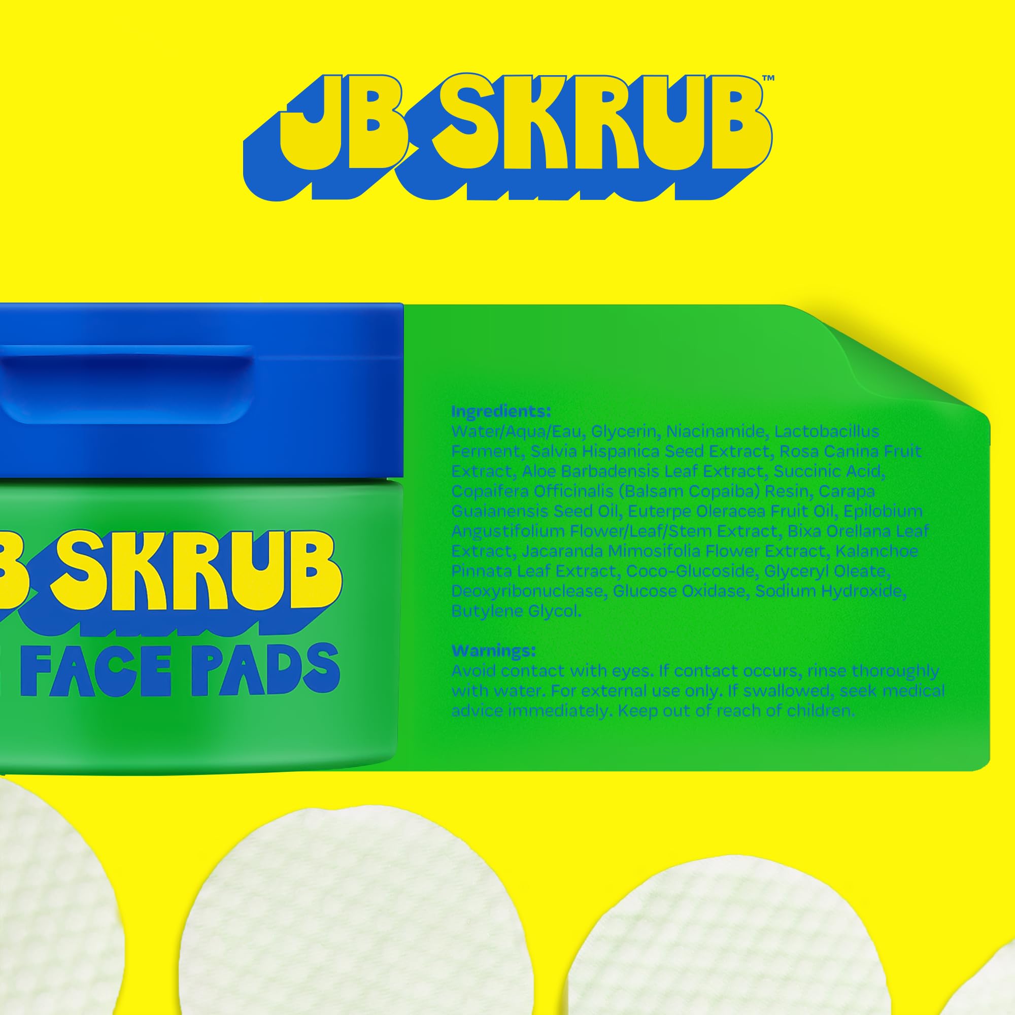 Acne Face Wipes for Teen Boys 40 Cleansing Pads with - JB SKRUB Official Imagery - 3