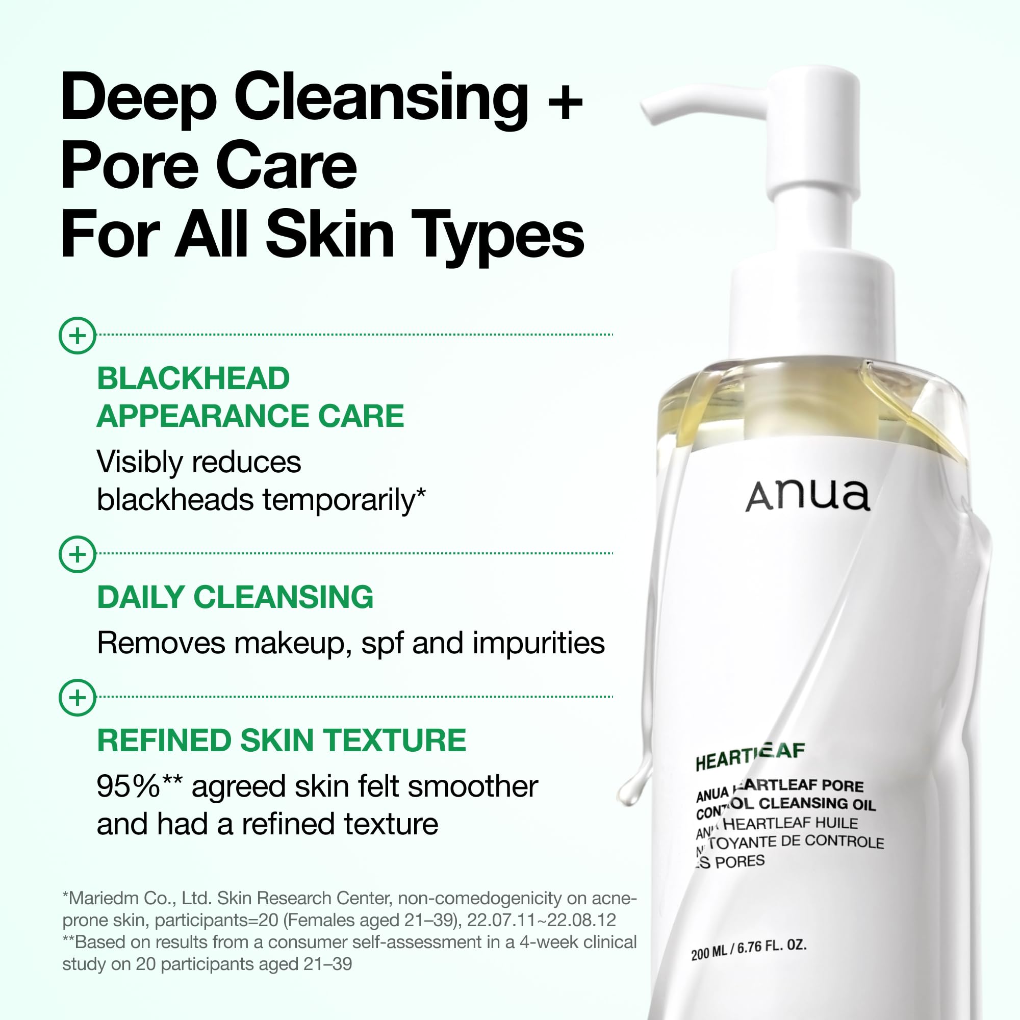 Anua Heartleaf Pore Control Cleansing Oil, Korean Skincare, 6.76 fl.oz - ANUA Official Product View 6