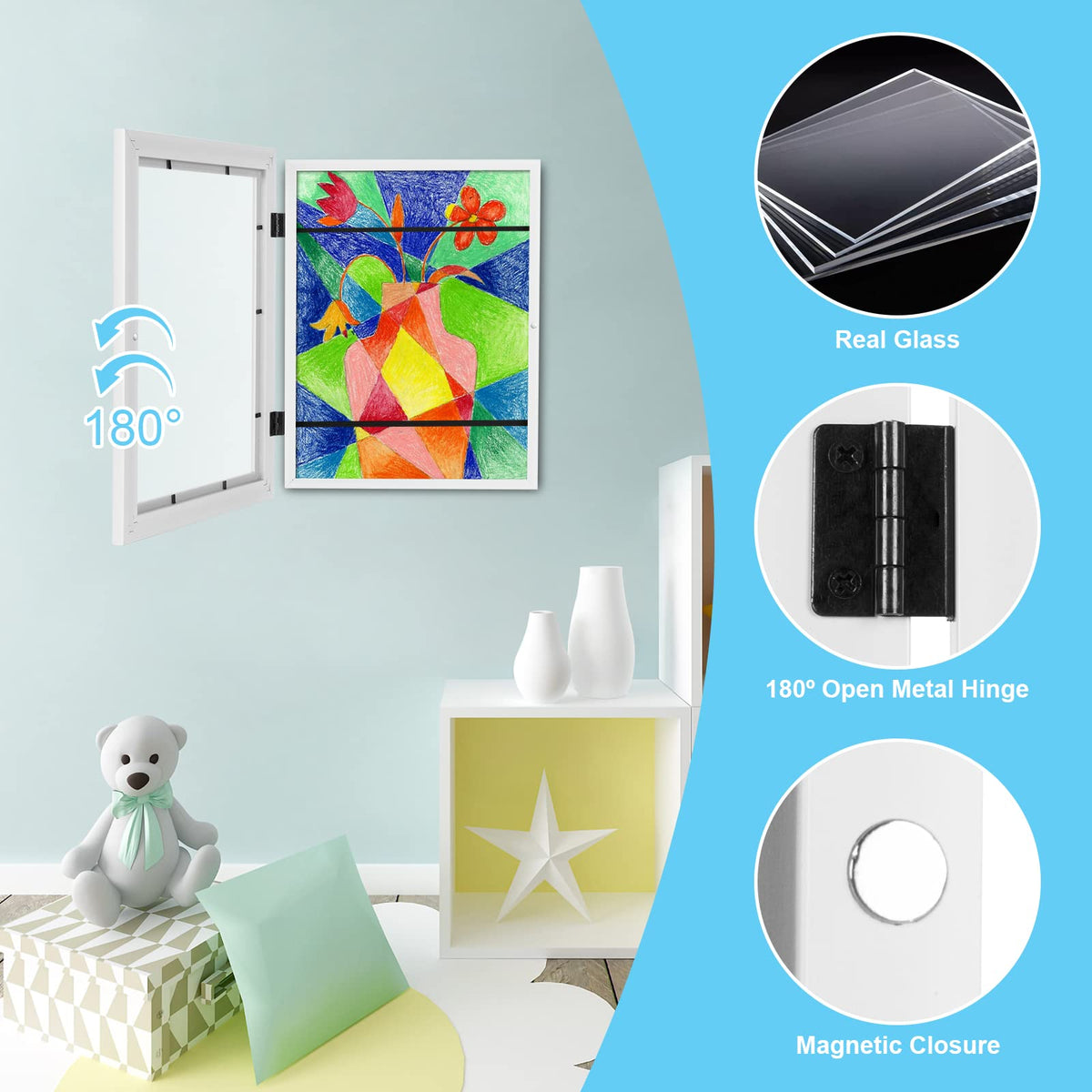 Kids Art Frames 8 5x11 Front Opening Kids Artwork Frames - GULETHUN Official Imagery - 6