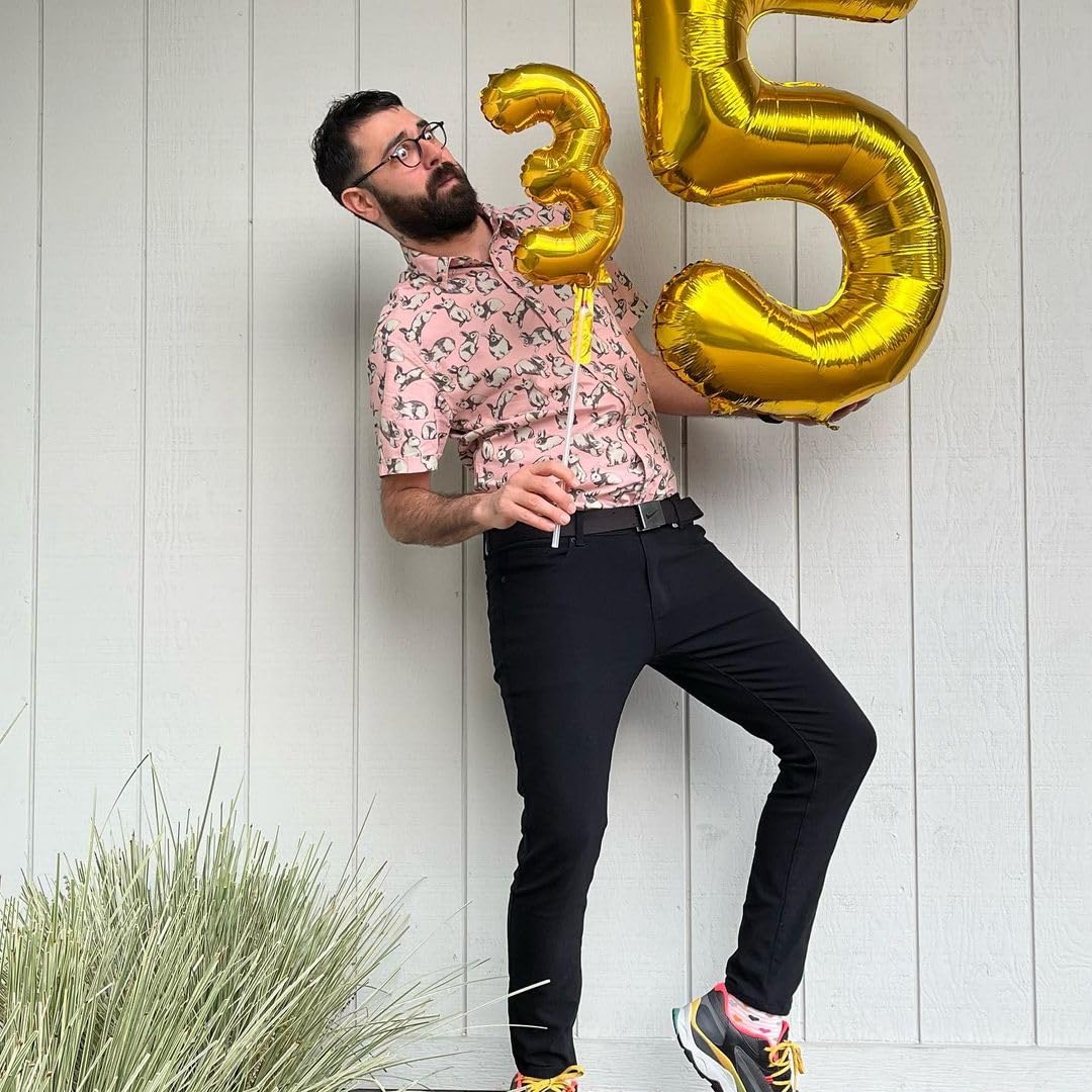 IWERP Gold 100 Balloon - Number Balloon 40 Inch, 100th Gold Birth - IWERP Official Product View 2
