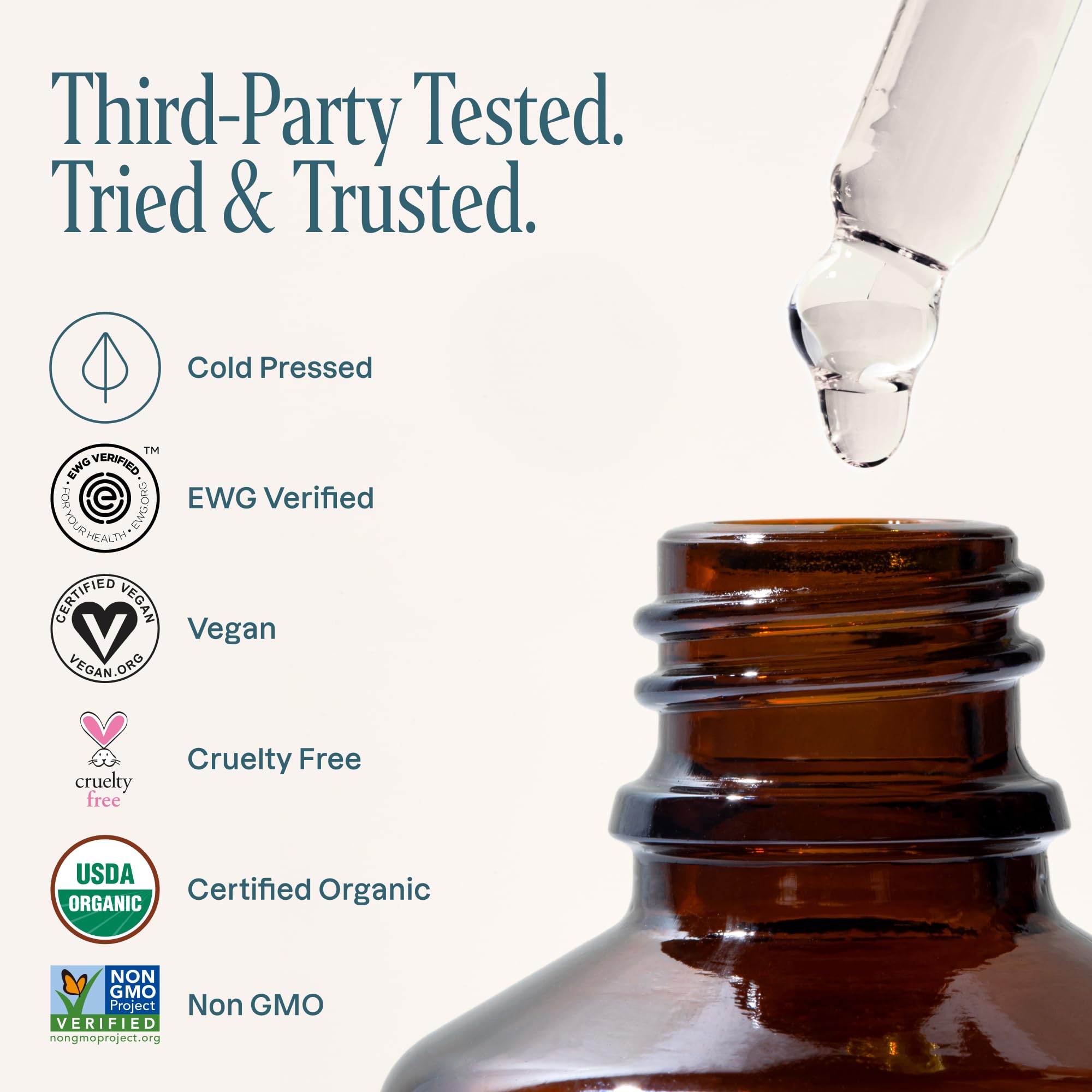 Cliganic Castor Oil Organic Cold Pressed, 100% Pure - For Eyelashes & Eyebrows - Cliganic Official Product View 7