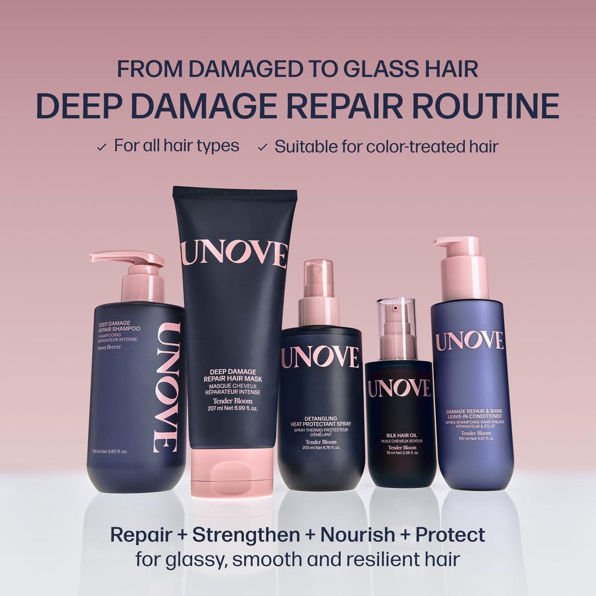UNOVE Deep Damage Silk Oil Essence Hair Serum 70ml 2 4 fl oz - Premium Selection Official Imagery - 8