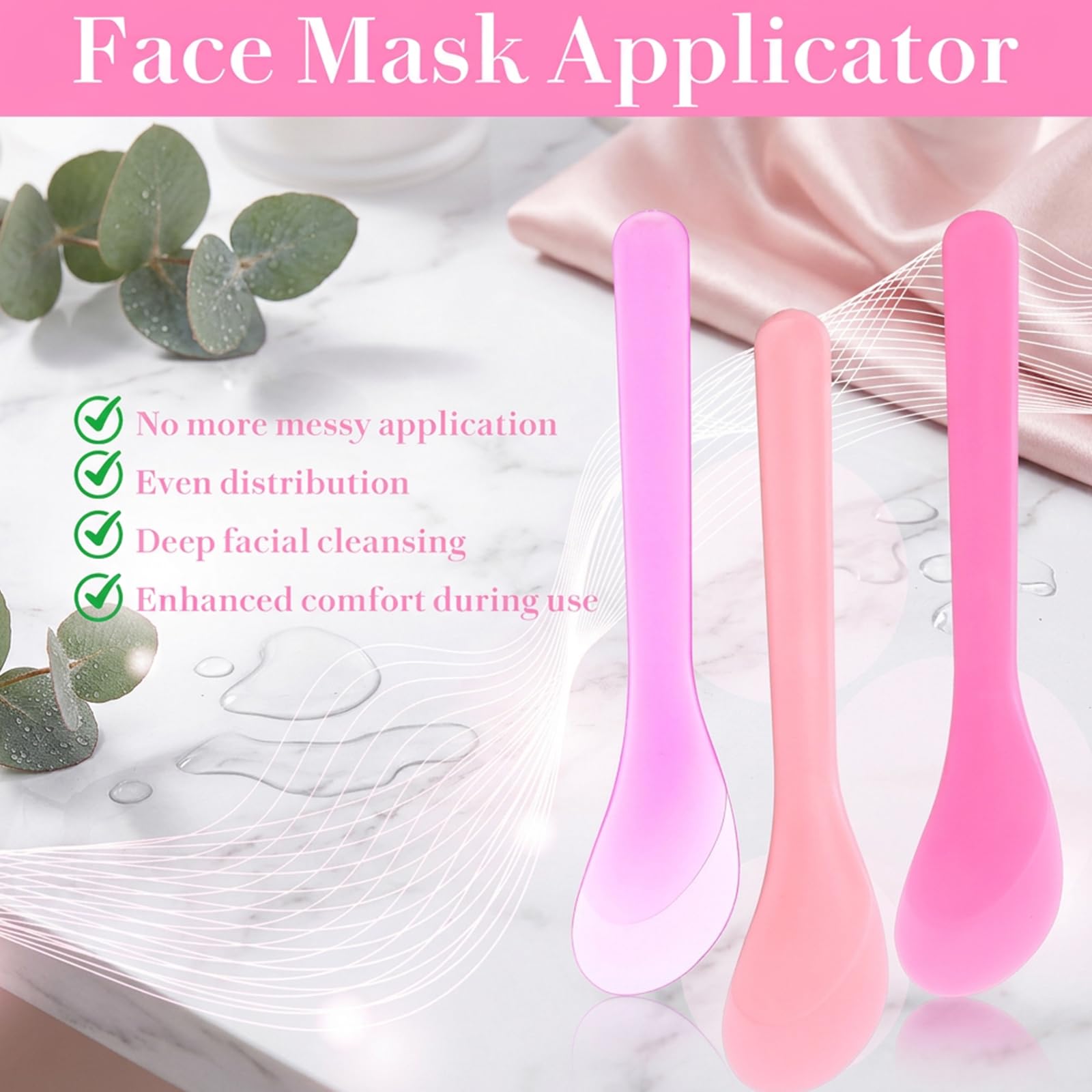 9Pcs Makeup Cosmetic Spatula Reusable Lotion Skincare Spatula - Fosaseua