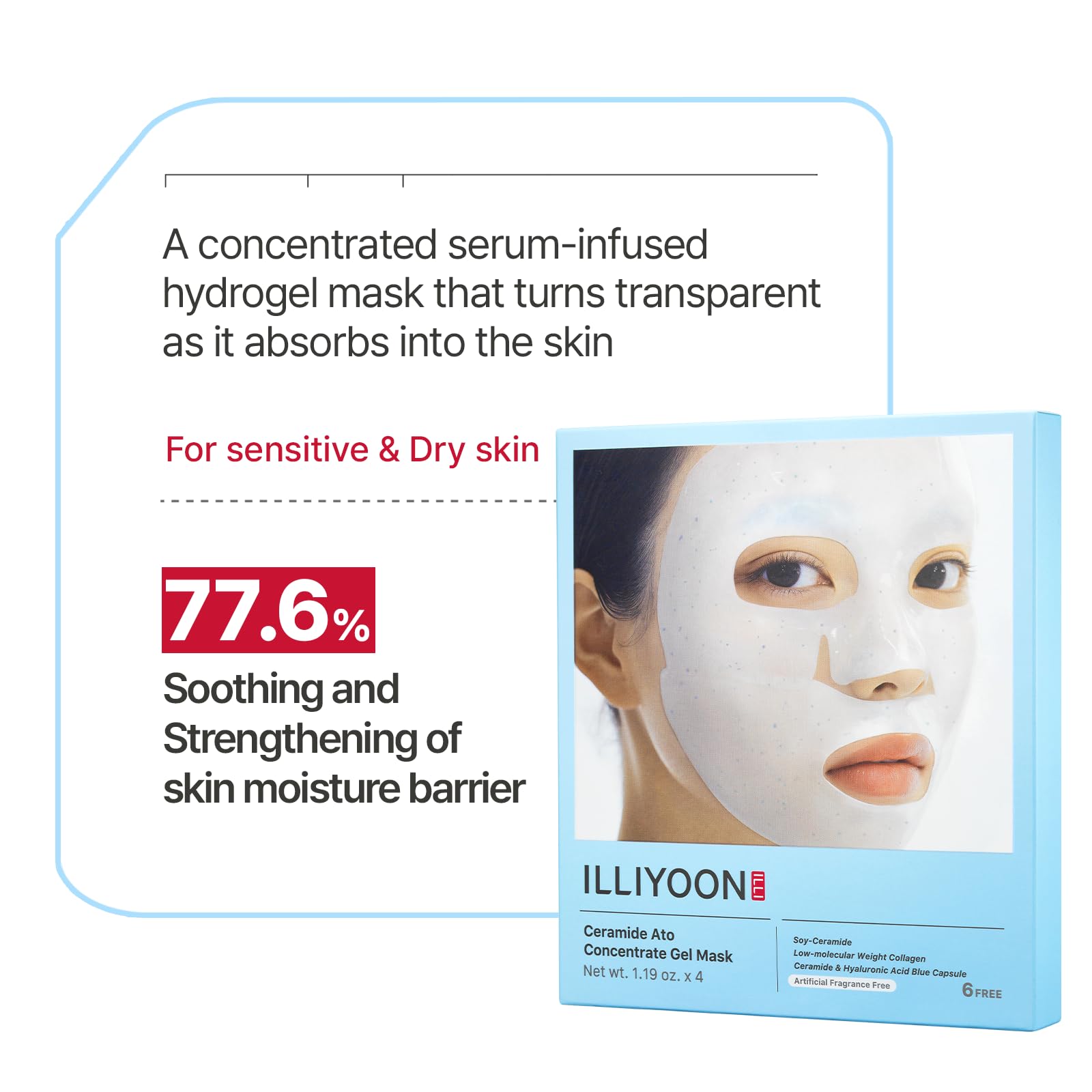 Illiyoon Ceramide Ato Concentrate Gel Face Mask - Illiyoon Official Product Imagery - 4