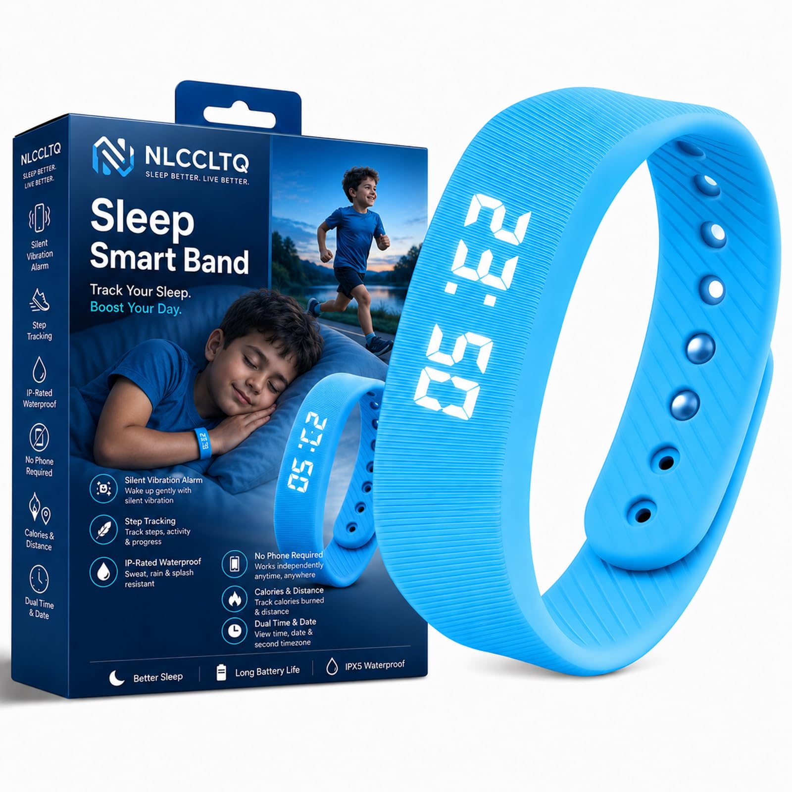 NLCCLTQ Effective Alarm Clocks for Deep Sleepers Extremely Vibrating W - View 10