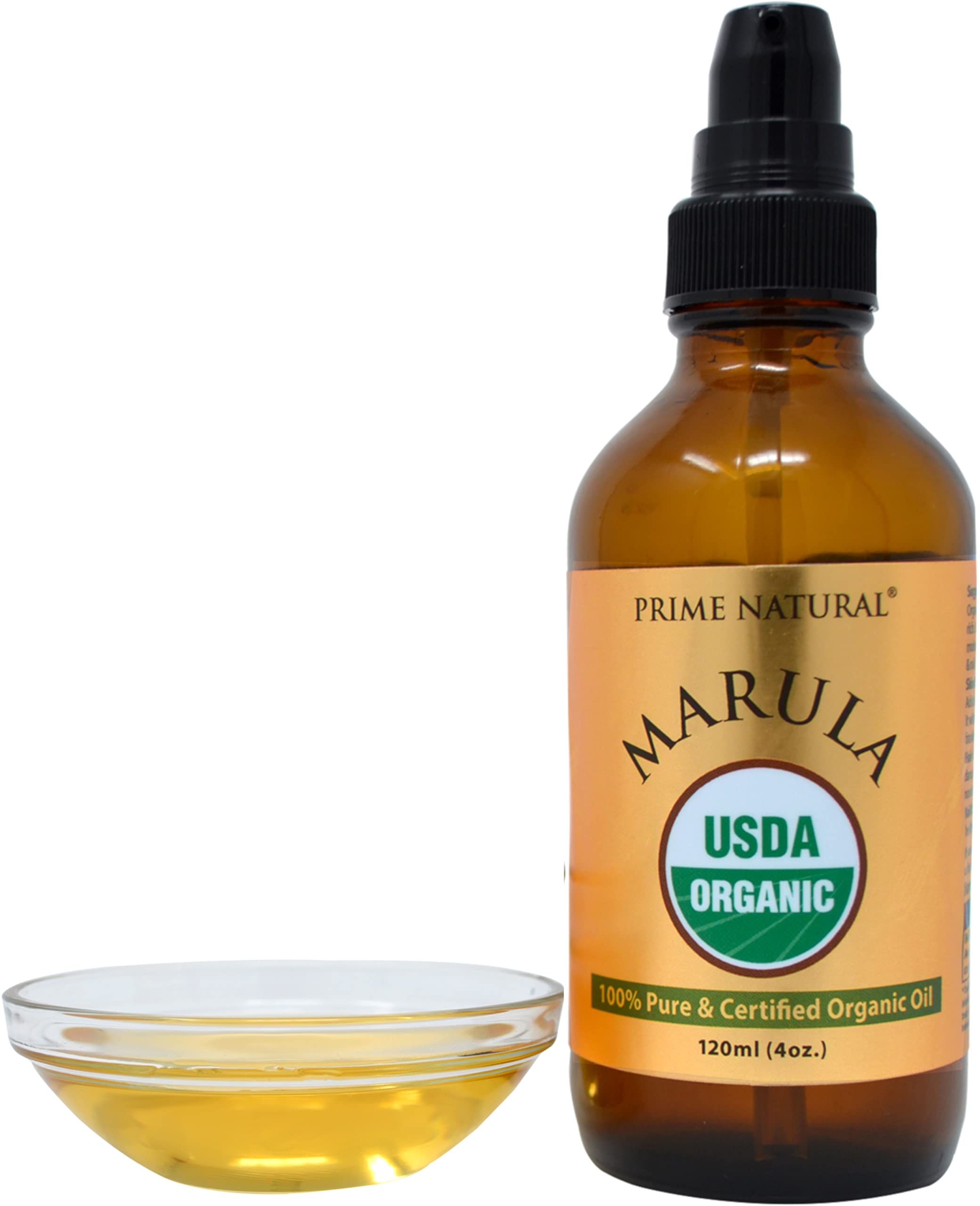 PRIME NATURAL Organic Marula Oil, Pure, Cold Pressed, USDA Certified - PRIME NATURAL Official Product View 5