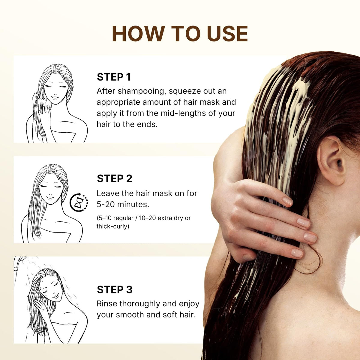 Karseell Collagen Hair Mask for Dry Frizzy Damaged Hair 16 - Karseell Official Imagery - 8