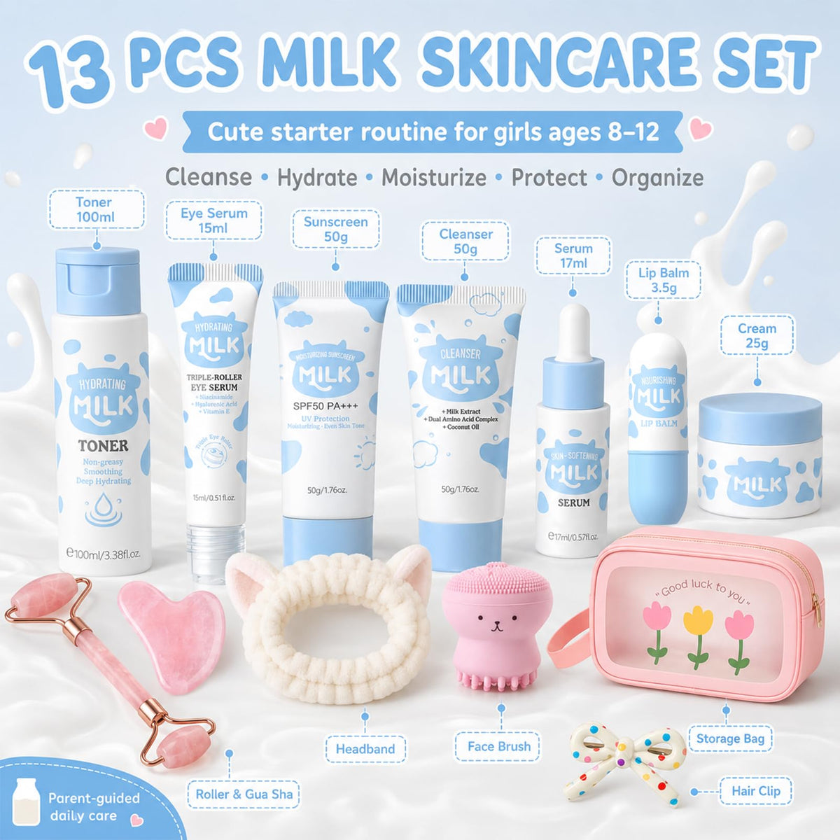 Milk Skincare Set for Kids - MrCuvaryas Official Imagery - 3